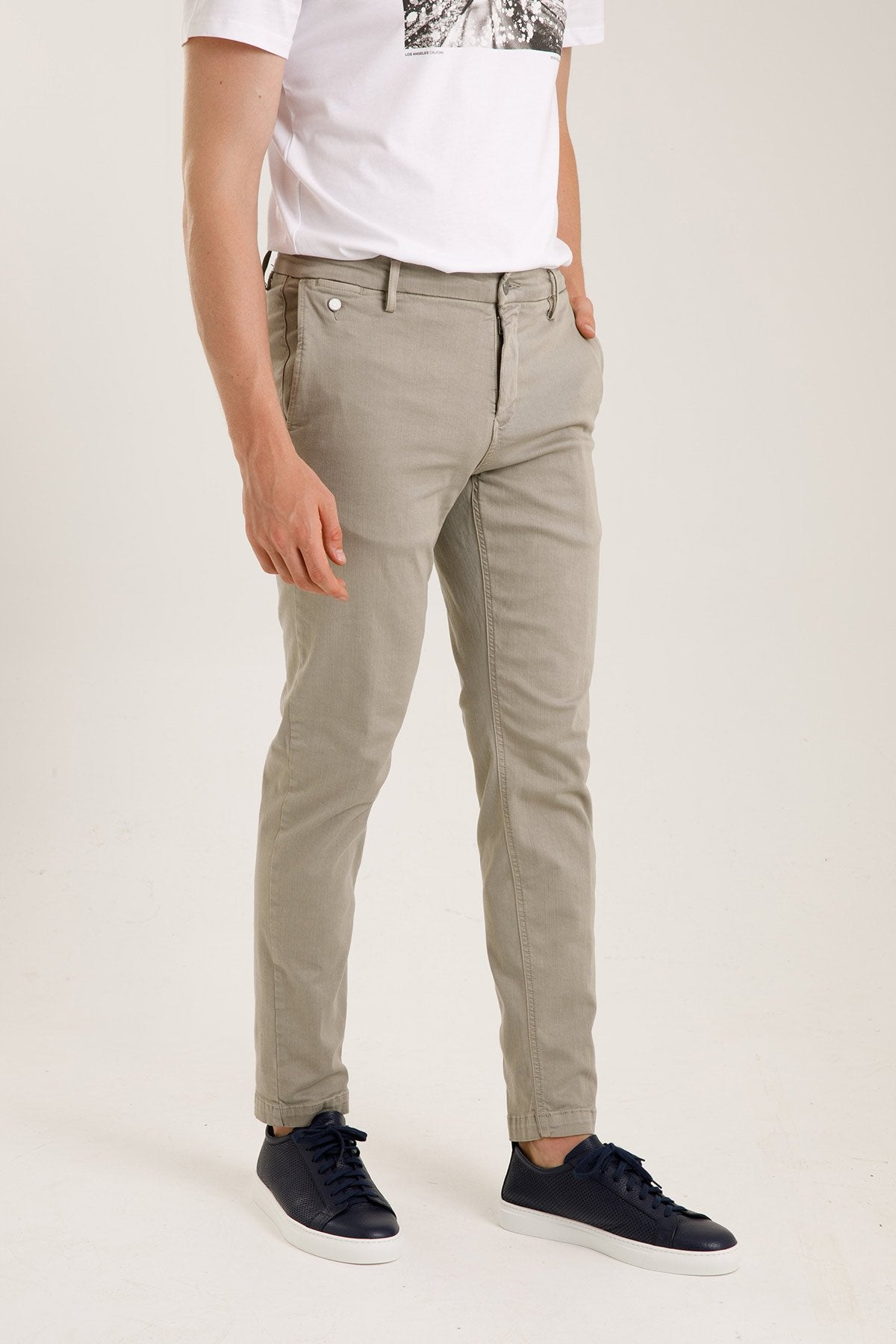 Replay Hyperflex Extra Light Chino Benni Regular Fit Pantolon-Libas Trendy Fashion Store