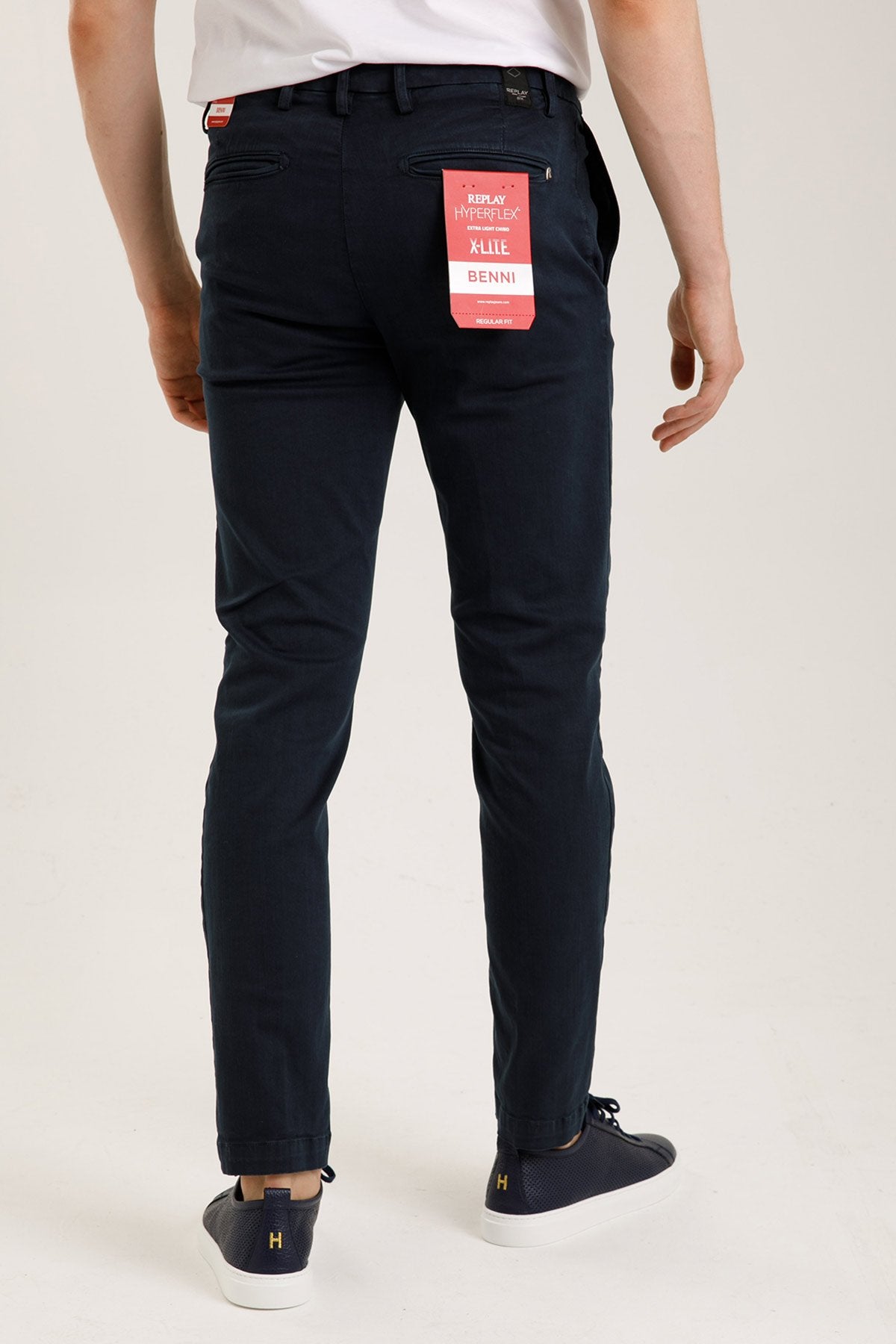 Replay Hyperflex Extra Light Chino Benni Regular Fit Pantolon-Libas Trendy Fashion Store