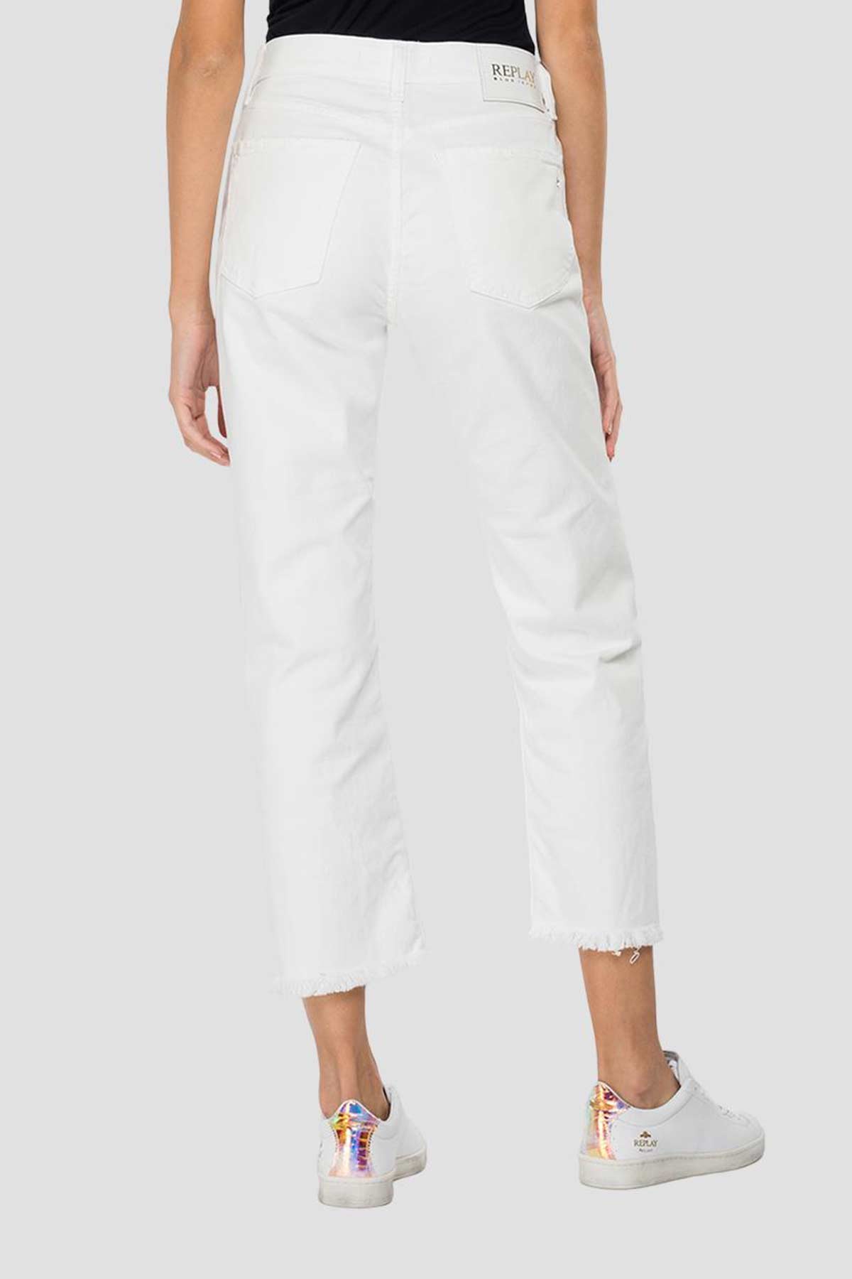 Replay Majike Yüksek Bel Straight Crop Paça Jeans-Libas Trendy Fashion Store