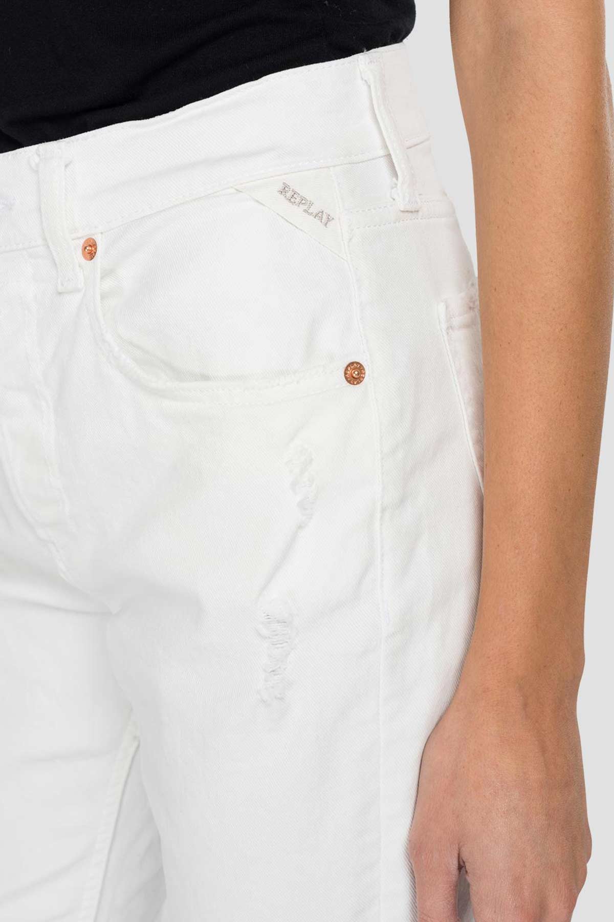 Replay Majike Yüksek Bel Straight Crop Paça Jeans-Libas Trendy Fashion Store