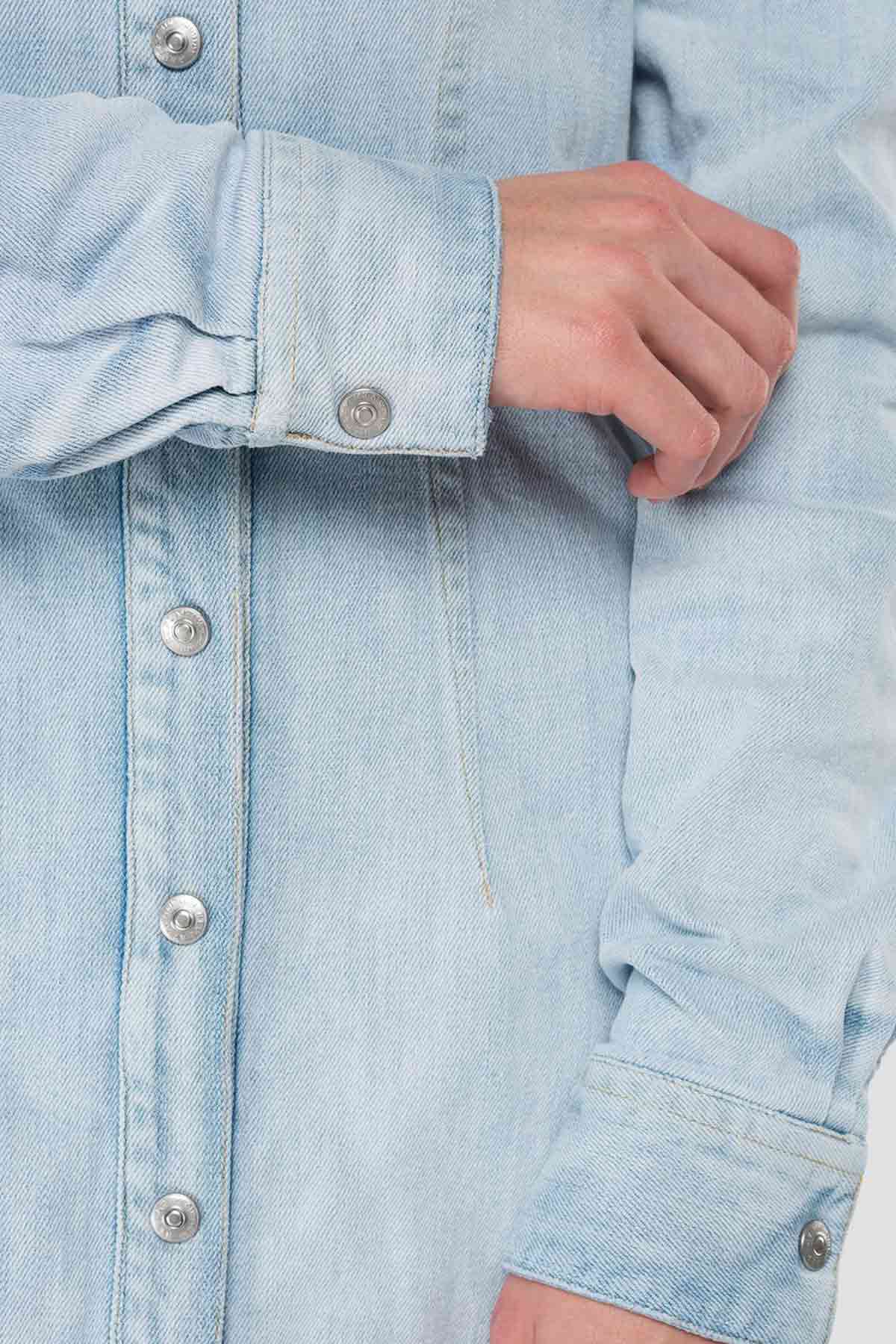 Replay Balon Kollu Mini Denim Elbise-Libas Trendy Fashion Store