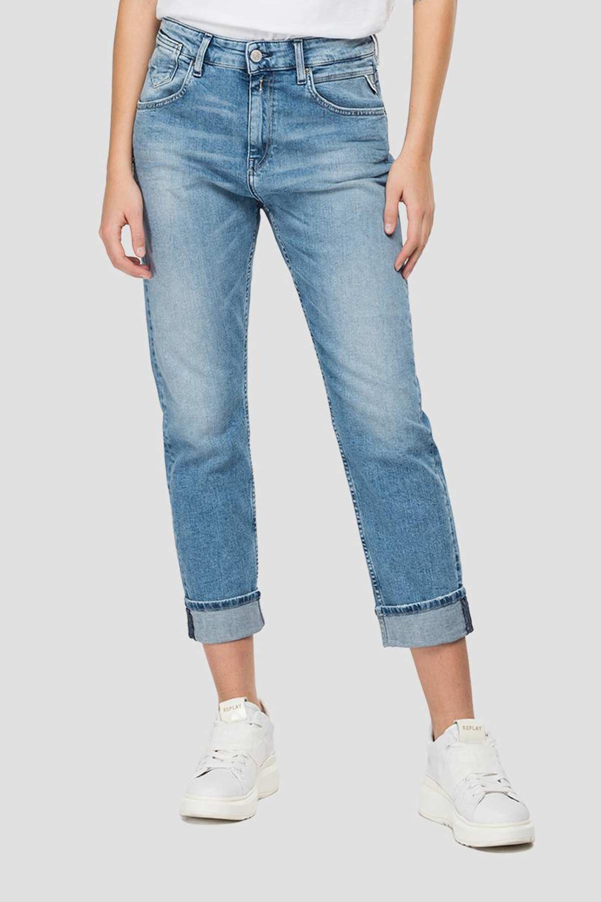 Replay Marty Slim Boyfriend Fit Biopack Organic Jeans-Libas Trendy Fashion Store