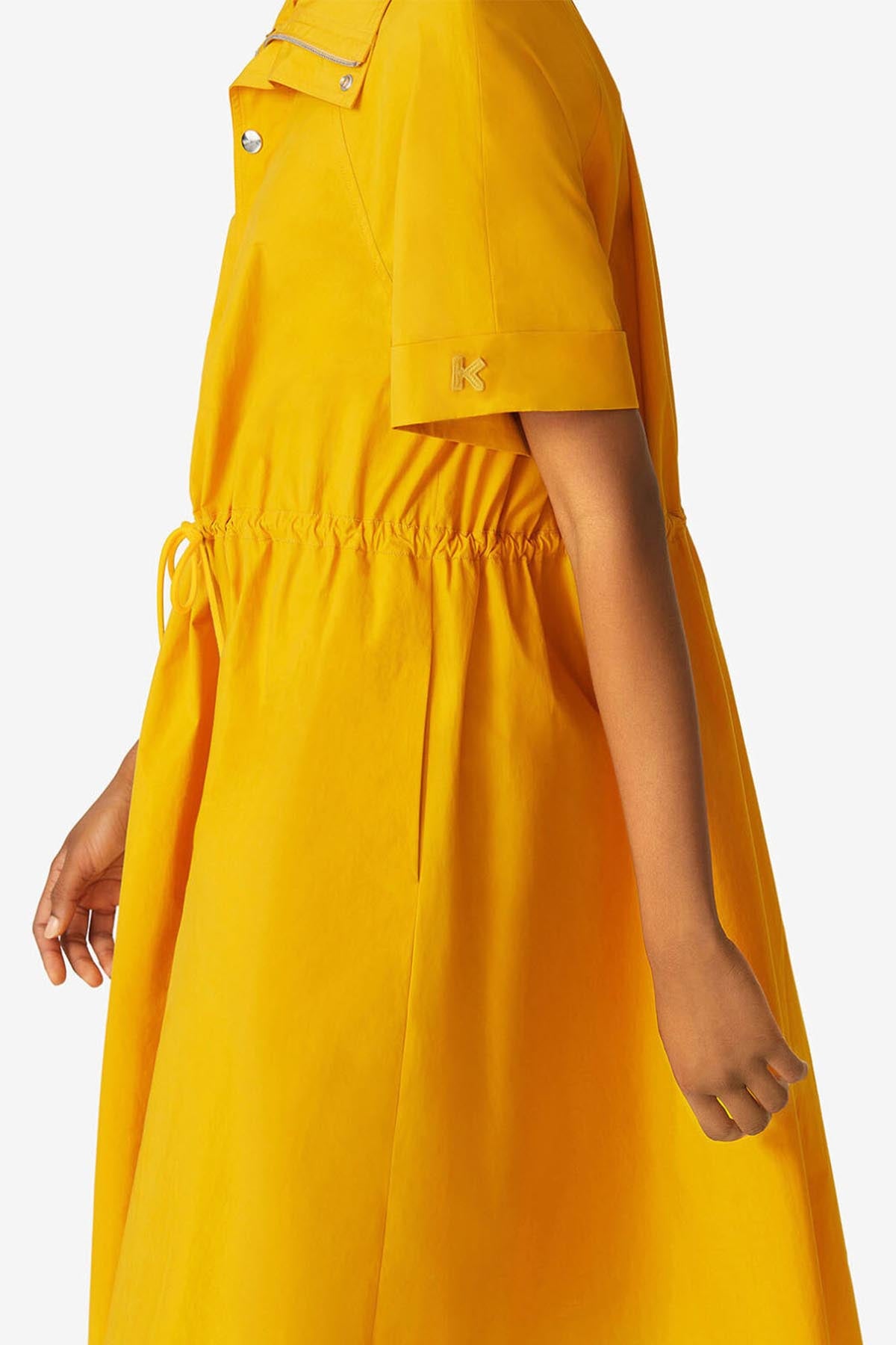 Kenzo Belden Büzgülü Midi Boy Elbise-Libas Trendy Fashion Store