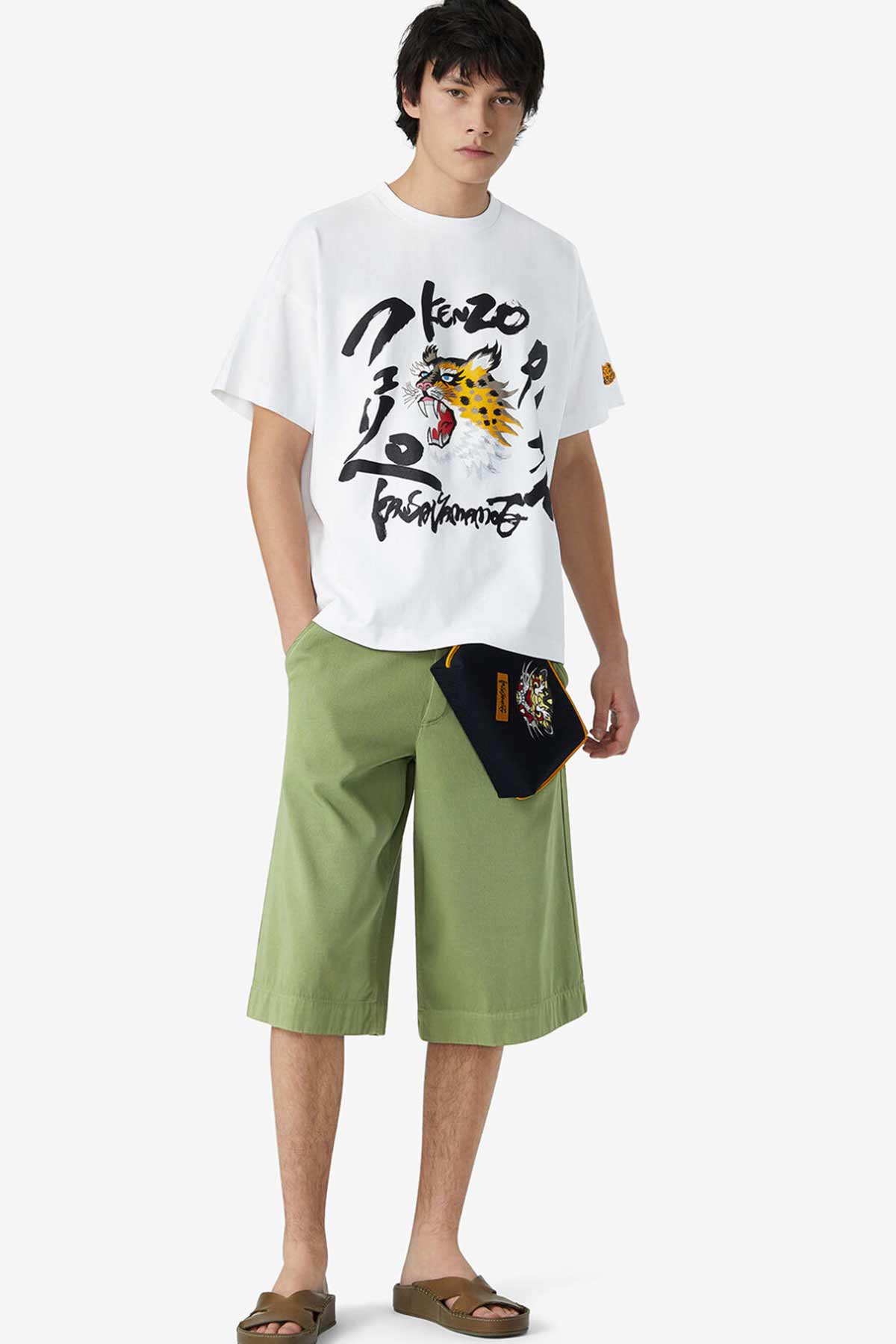 Kenzo Bol Kesim Çita Logolu T-shirt-Libas Trendy Fashion Store