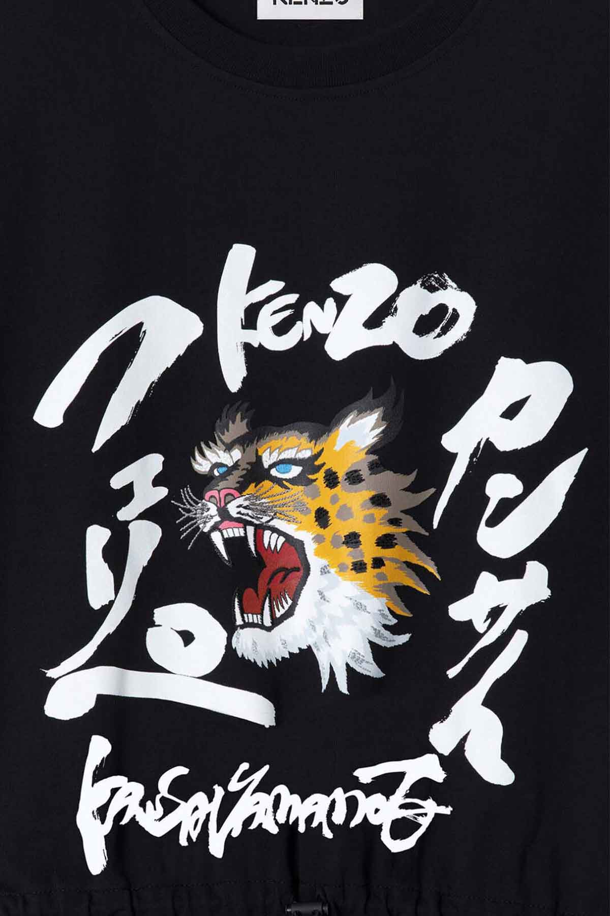 Kenzo Çita Logolu Belden Büzgülü Elbise-Libas Trendy Fashion Store