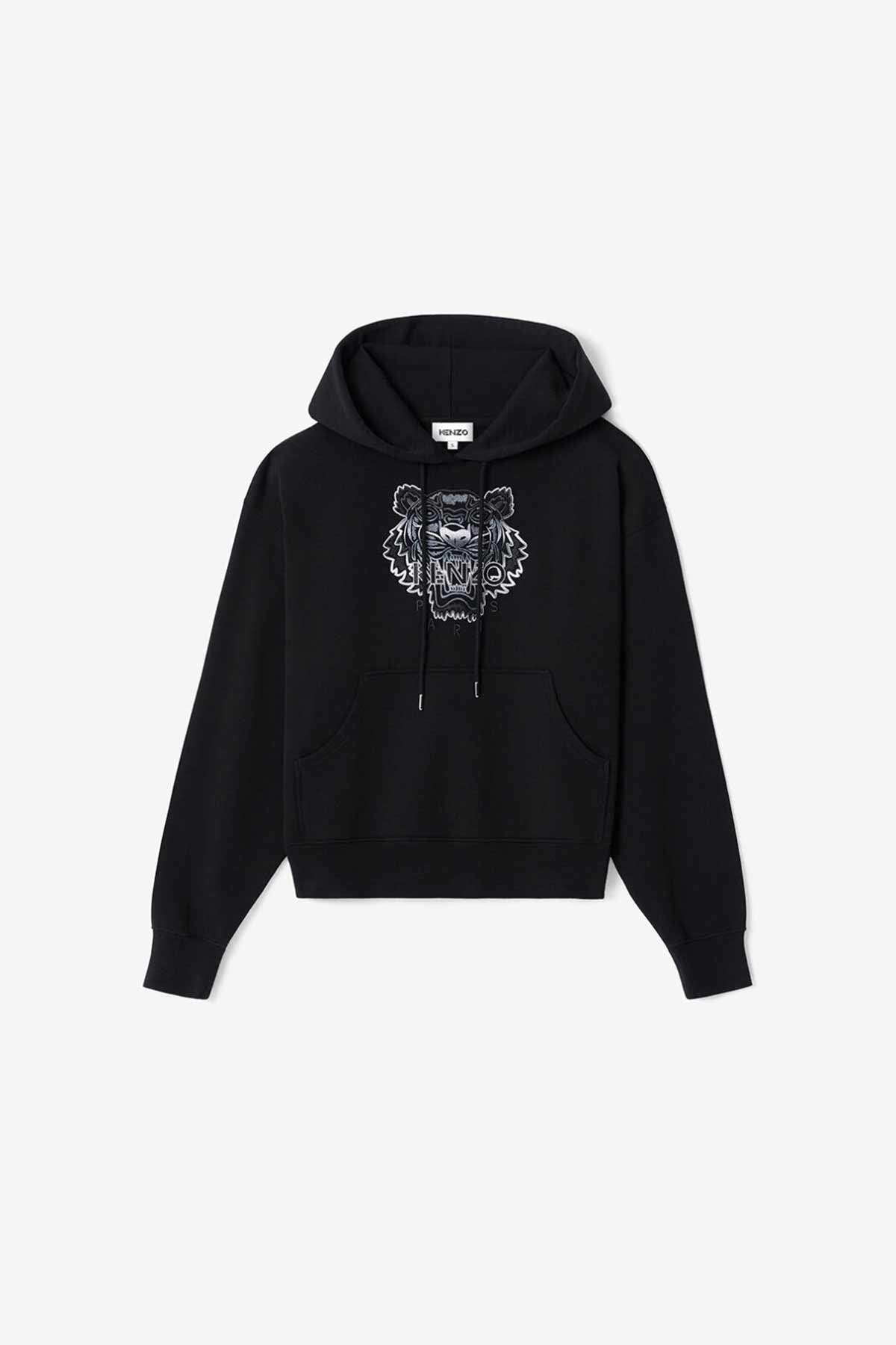 Kenzo Kaplan Logolu Kapüşonlu Sweatshirt-Libas Trendy Fashion Store