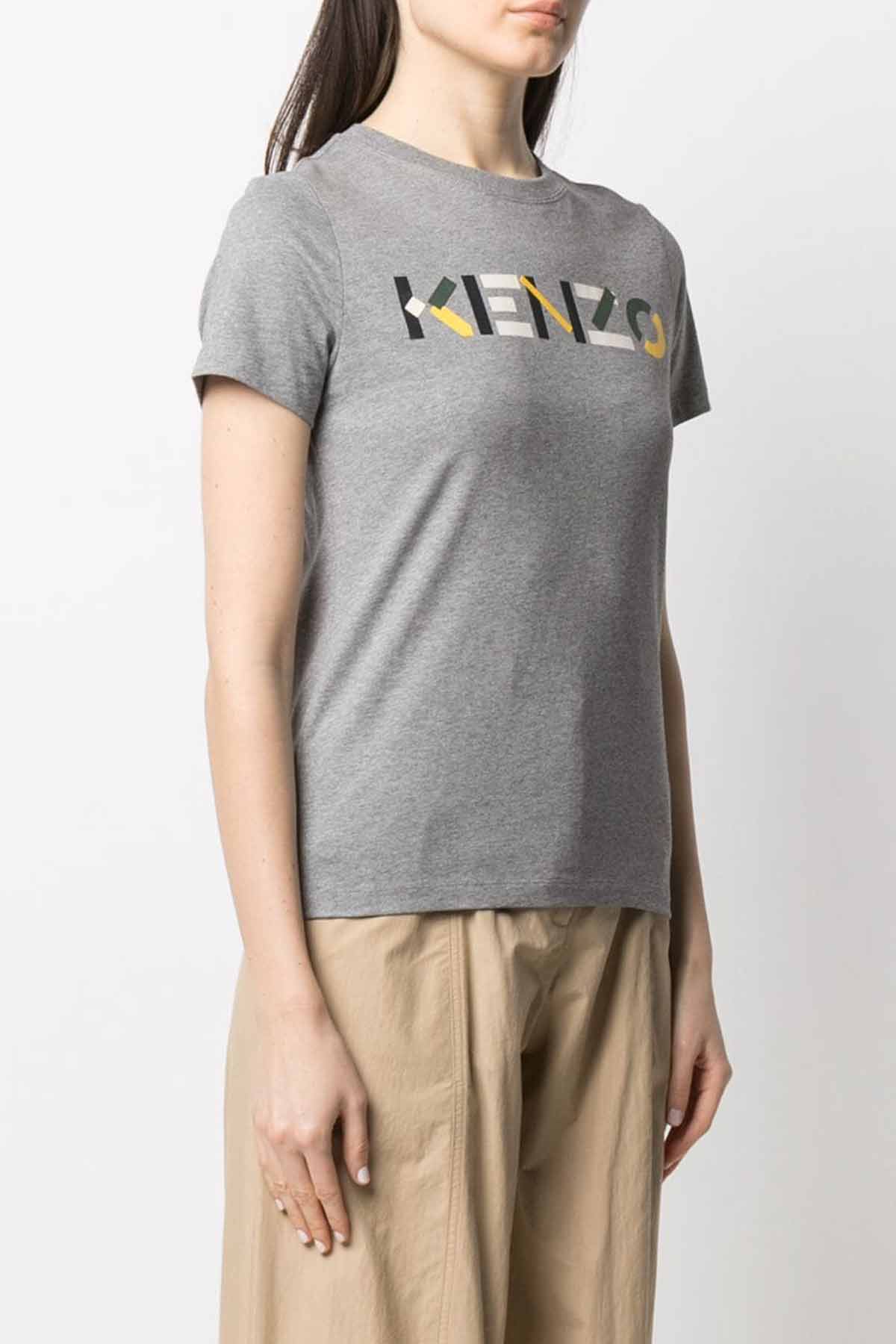Kenzo Yuvarlak Yaka Logolu T-shirt-Libas Trendy Fashion Store