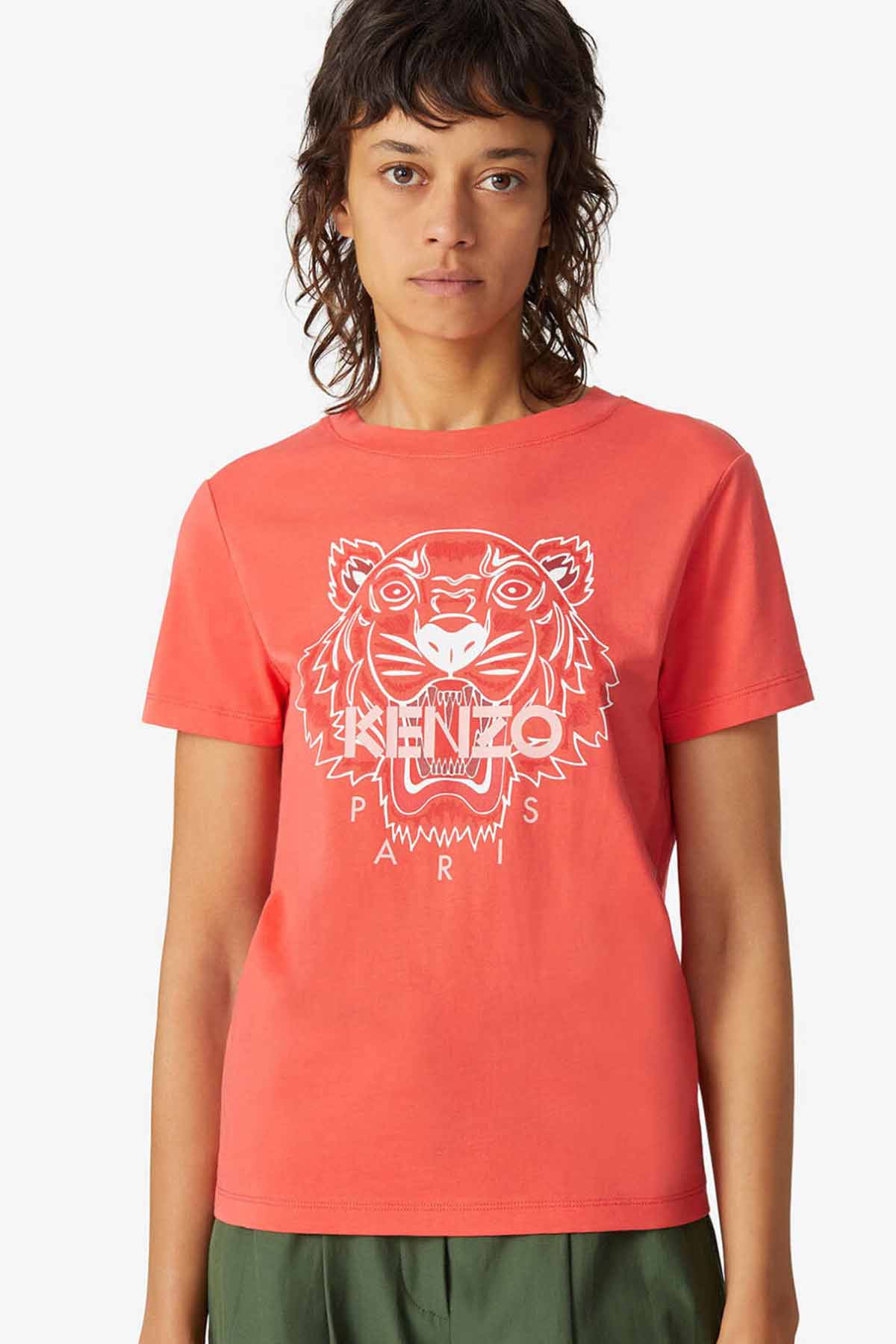 Kenzo Kaplan Logolu T-shirt-Libas Trendy Fashion Store