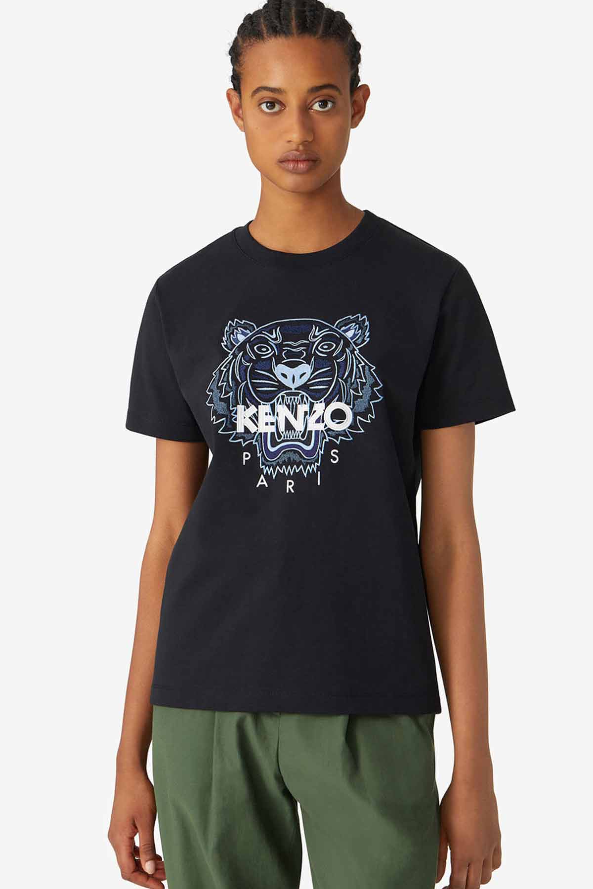 Kenzo Kaplan Logolu Bol Kesim T-shirt-Libas Trendy Fashion Store