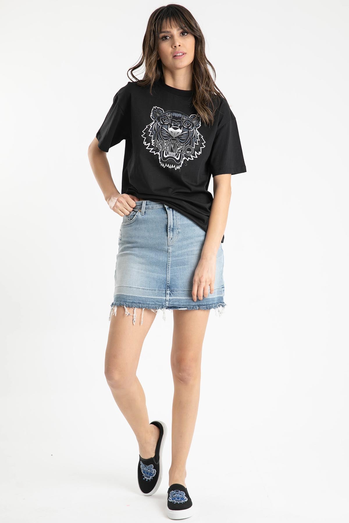Kenzo Kaplan Logolu T-shirt-Libas Trendy Fashion Store