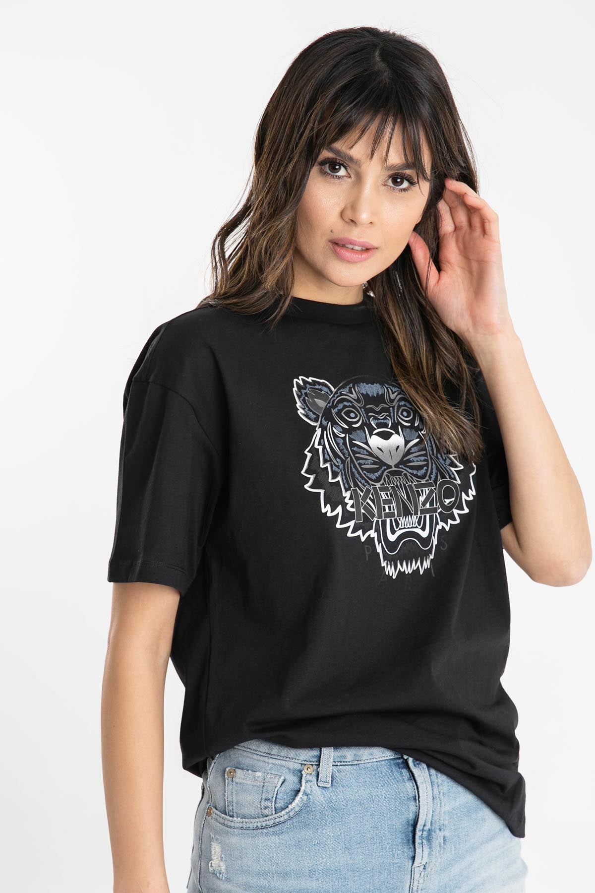 Kenzo Kaplan Logolu T-shirt-Libas Trendy Fashion Store
