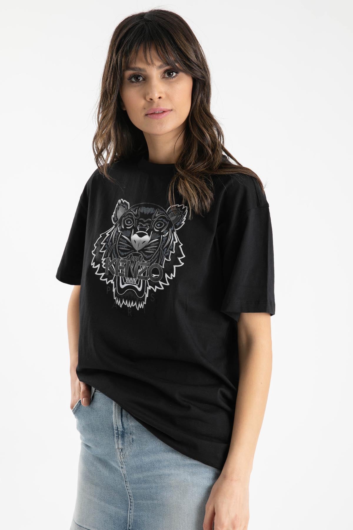 Kenzo Kaplan Logolu T-shirt-Libas Trendy Fashion Store