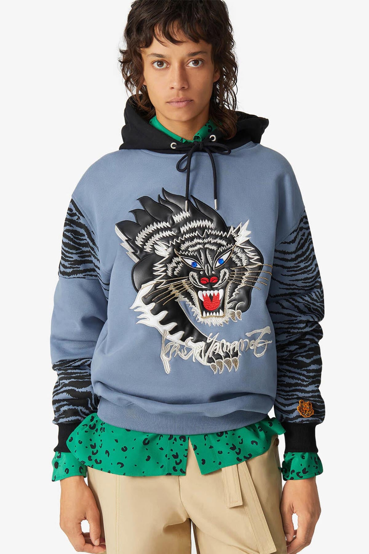 Kenzo Çita Logolu Kapüşonlu Sweatshirt-Libas Trendy Fashion Store