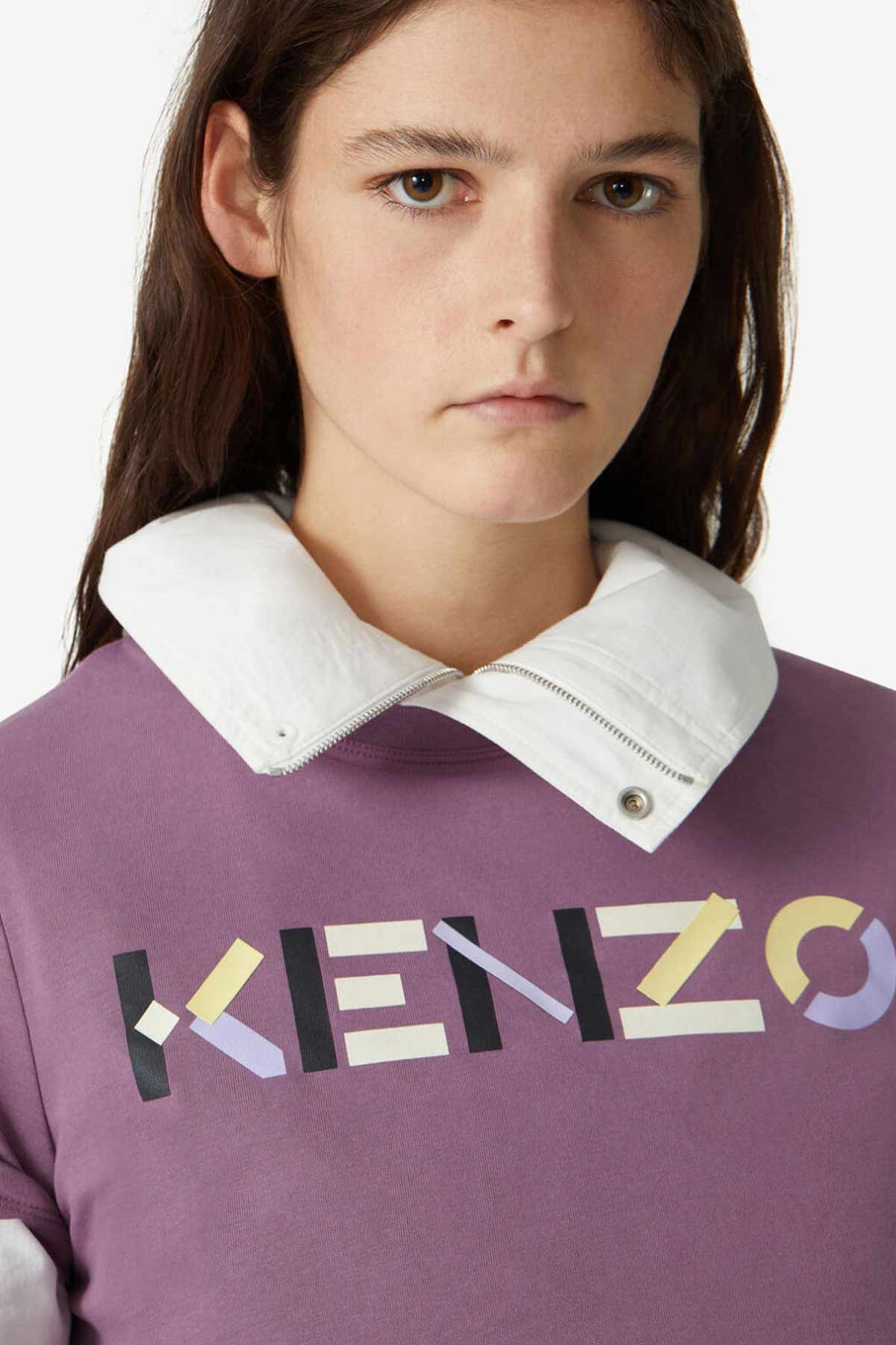 Kenzo Yuvarlak Yaka Logolu T-shirt-Libas Trendy Fashion Store