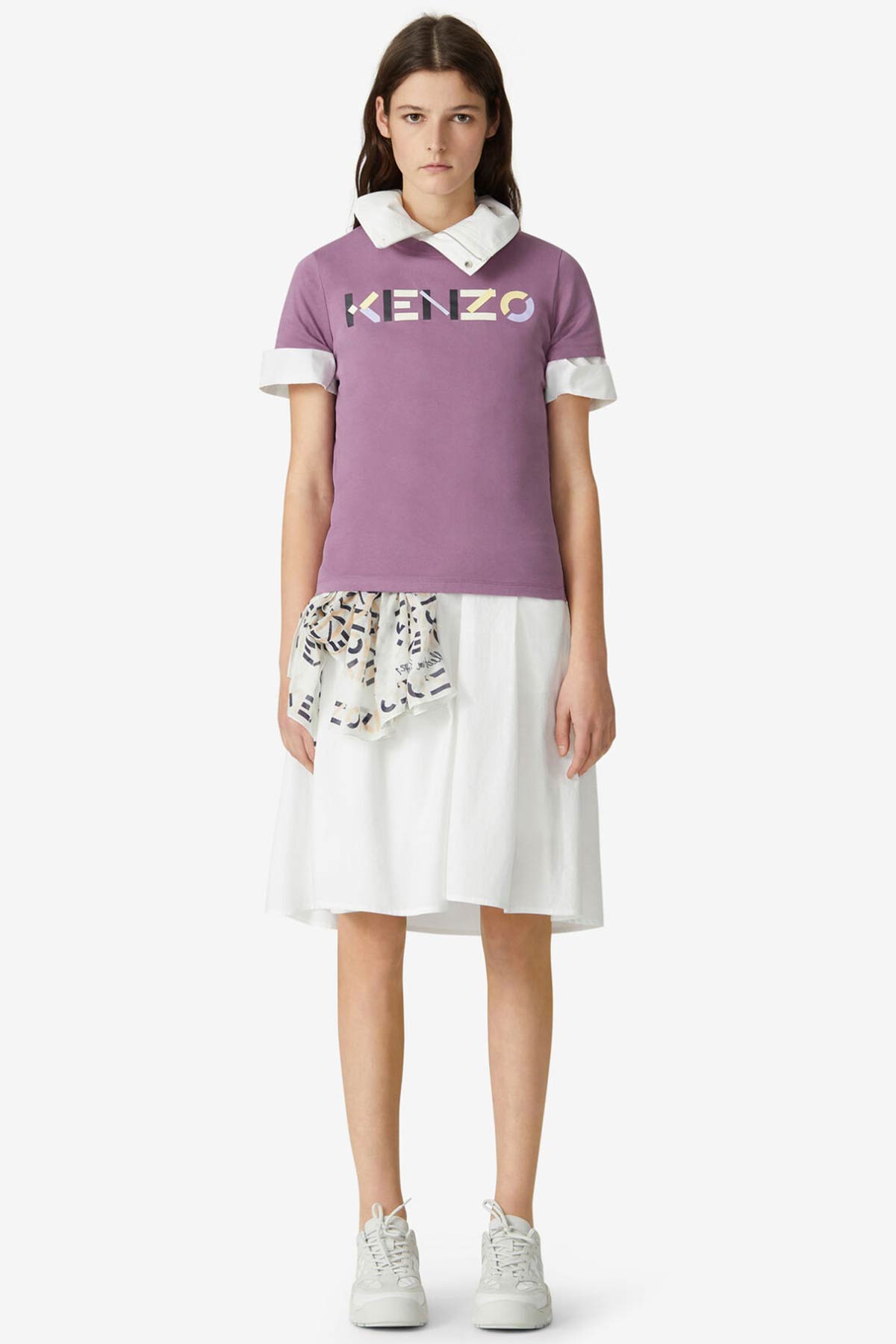 Kenzo Yuvarlak Yaka Logolu T-shirt-Libas Trendy Fashion Store