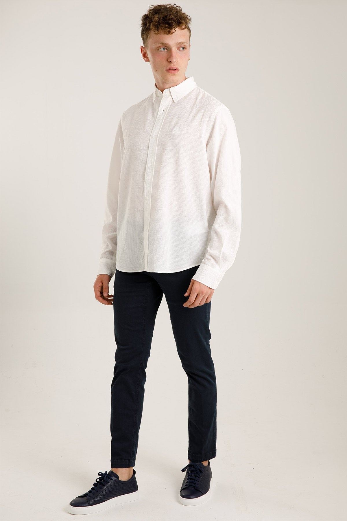 Kenzo Geniş Kesim Gofre Gömlek-Libas Trendy Fashion Store