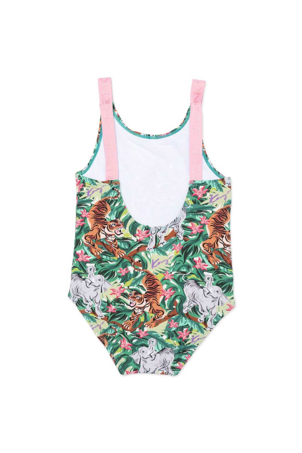 Kenzo Kids 12-18 Ay Kız Bebek Safari Temalı Mayo-Libas Trendy Fashion Store