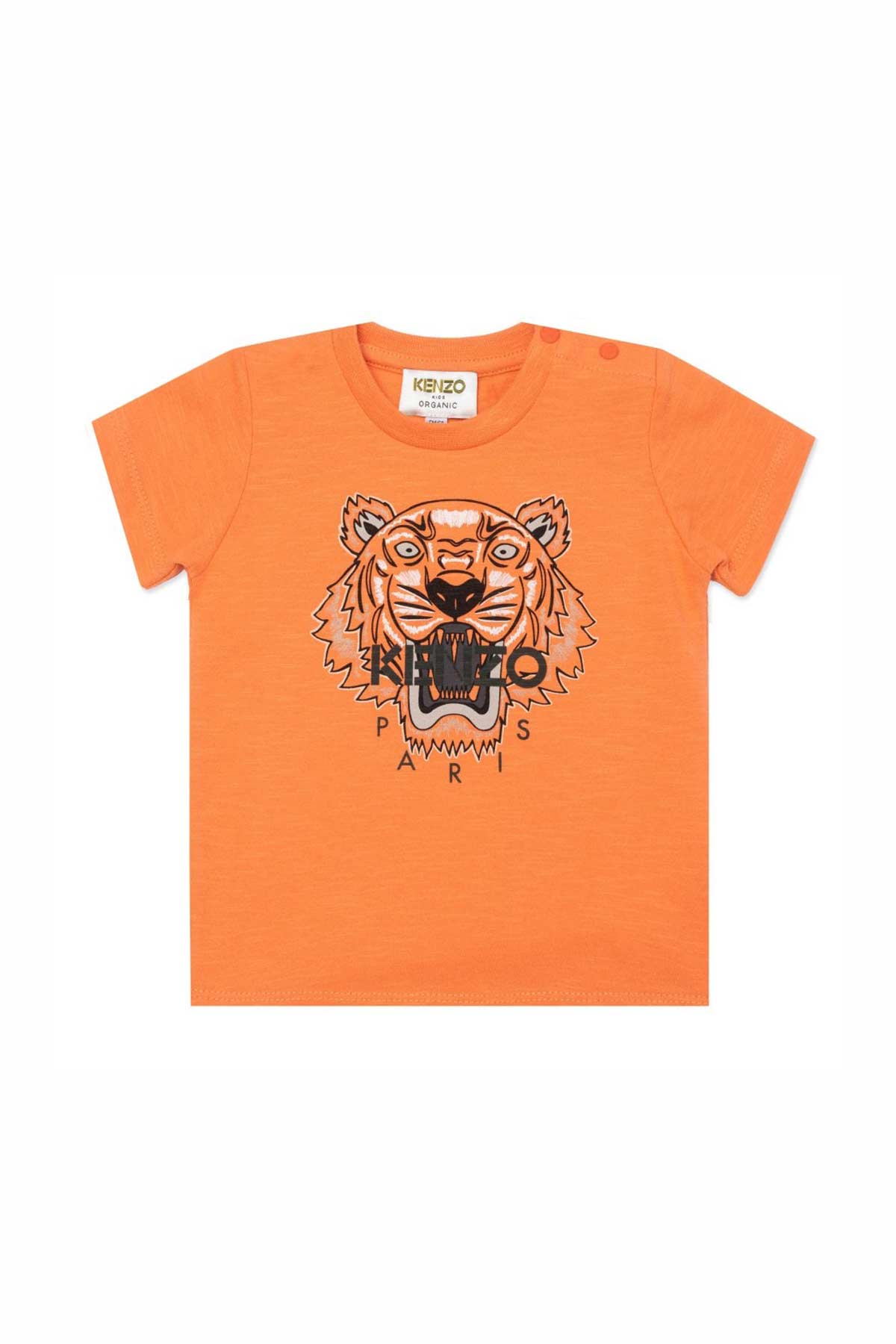 Kenzo Kids 12-18 Ay Erkek Bebek Kaplan Logolu T-shirt-Libas Trendy Fashion Store