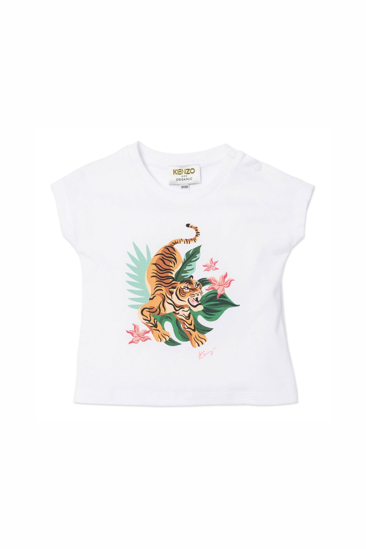 Kenzo Kids 2 Yaş Kız Çocuk Kaplan Logolu T-shirt-Libas Trendy Fashion Store