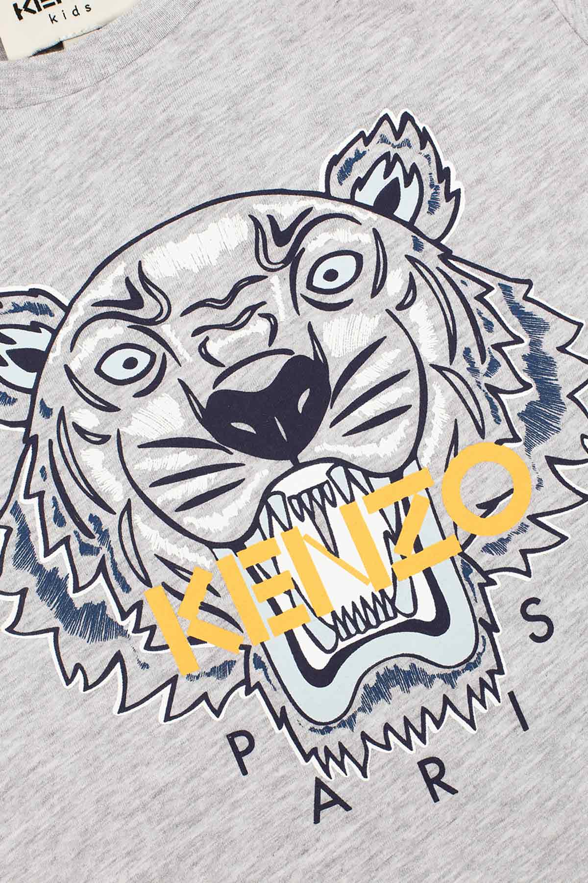 Kenzo Kids 12-18 Ay Erkek Bebek Kaplan Logolu T-shirt-Libas Trendy Fashion Store