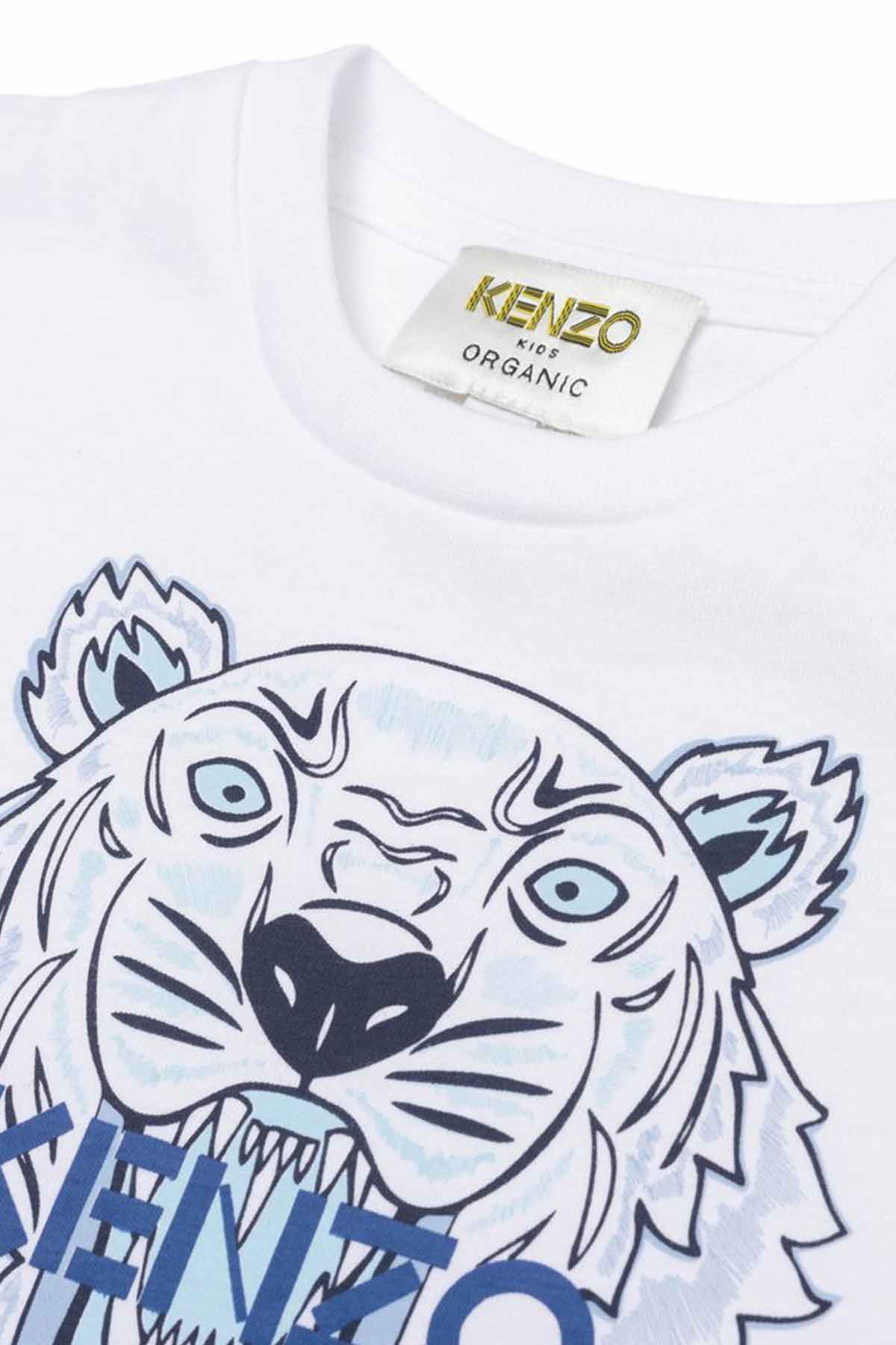 Kenzo Kids 2 Yaş Erkek Çocuk Kaplan Logolu T-shirt-Libas Trendy Fashion Store