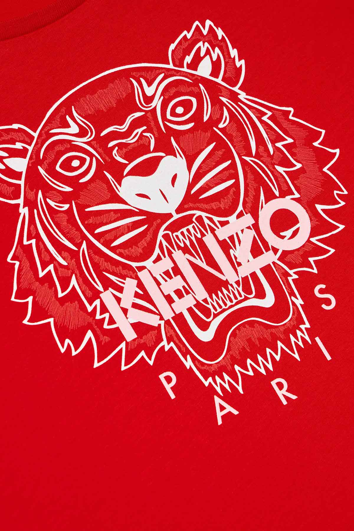 Kenzo Kids 4-6 Yaş Kız Çocuk Kaplan Logolu T-shirt-Libas Trendy Fashion Store