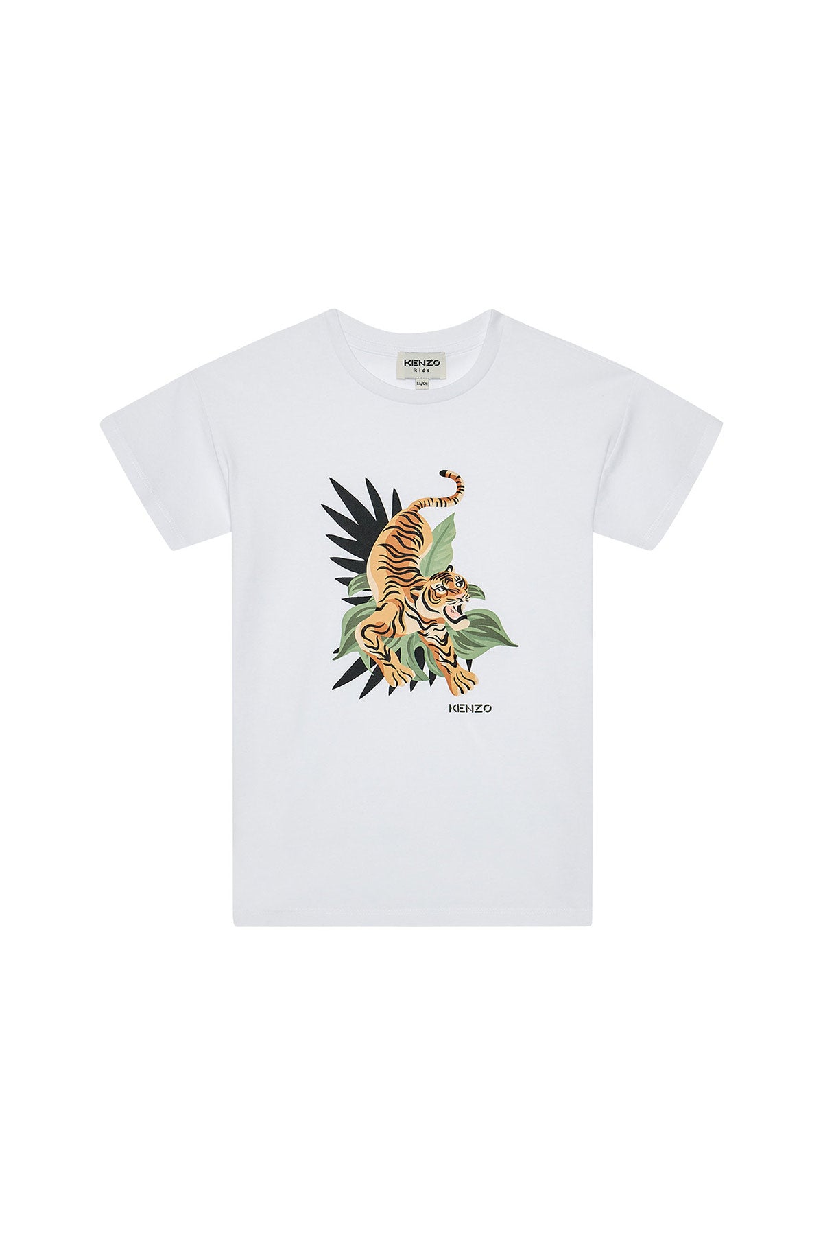 Kenzo Kids 3-6 Yaş Erkek Çocuk Kaplan Logolu T-shirt-Libas Trendy Fashion Store