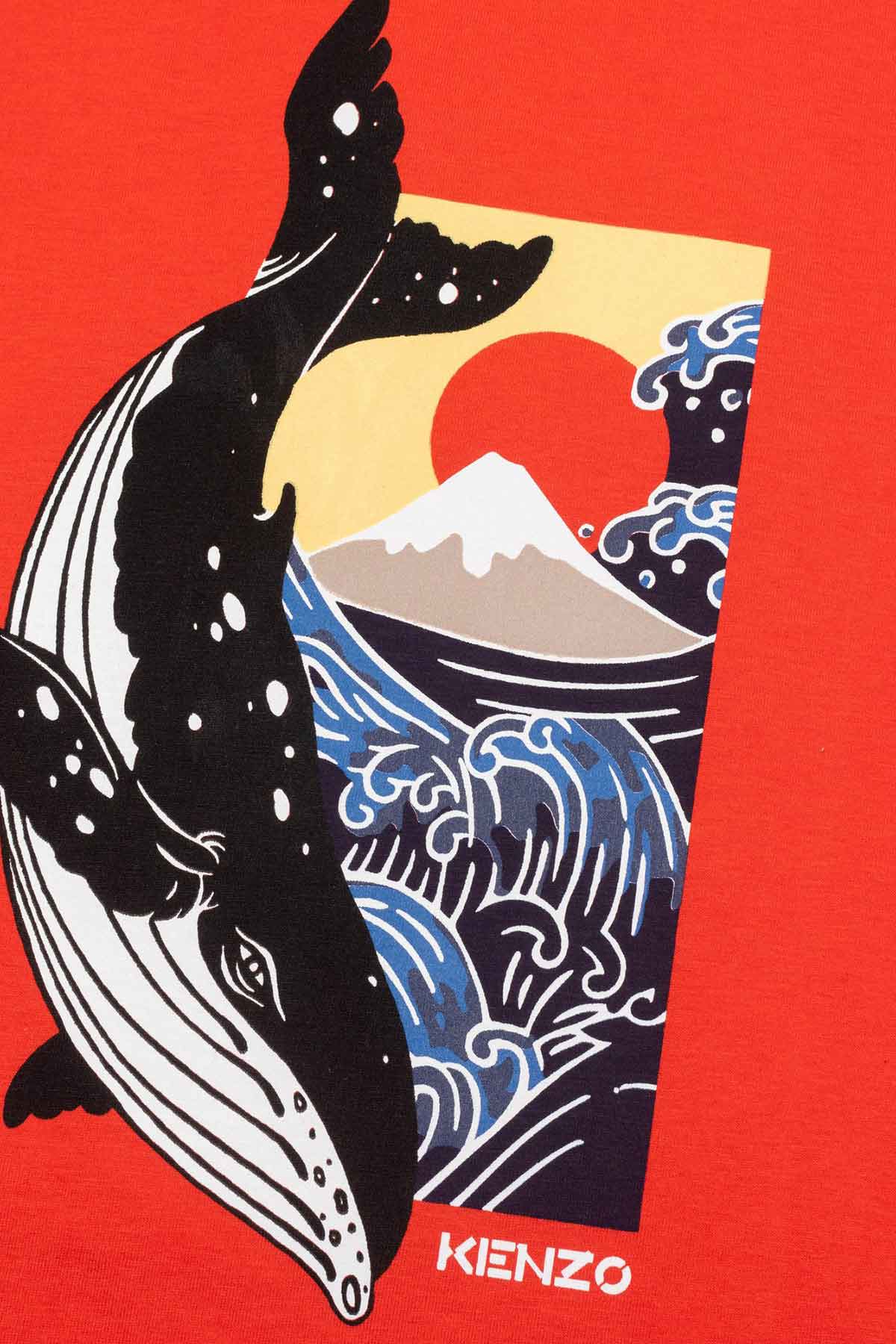 Kenzo Kids 8 Yaş Erkek Çocuk Balina Temalı T-shirt-Libas Trendy Fashion Store