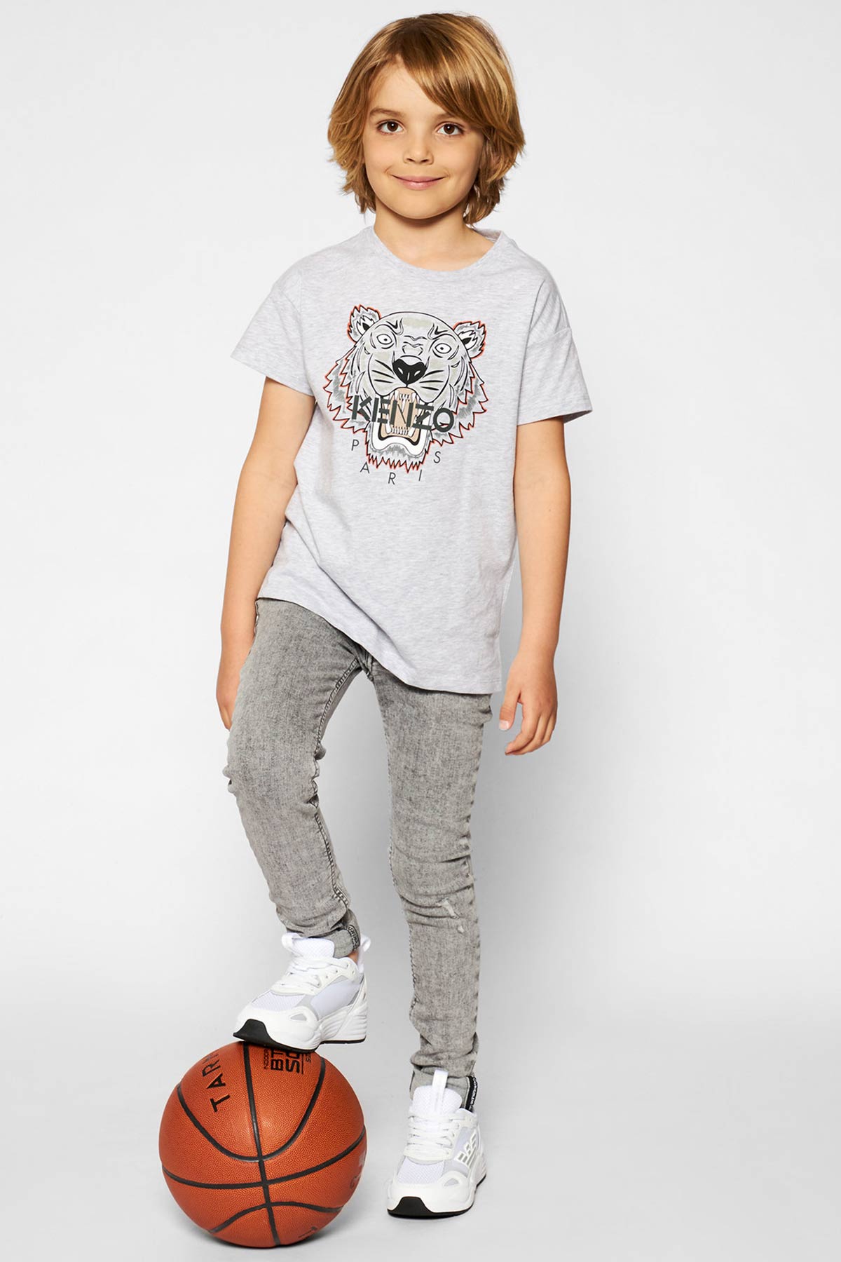 Kenzo Kids 3-6 Yaş Erkek Çocuk Kaplan Logolu T-shirt-Libas Trendy Fashion Store