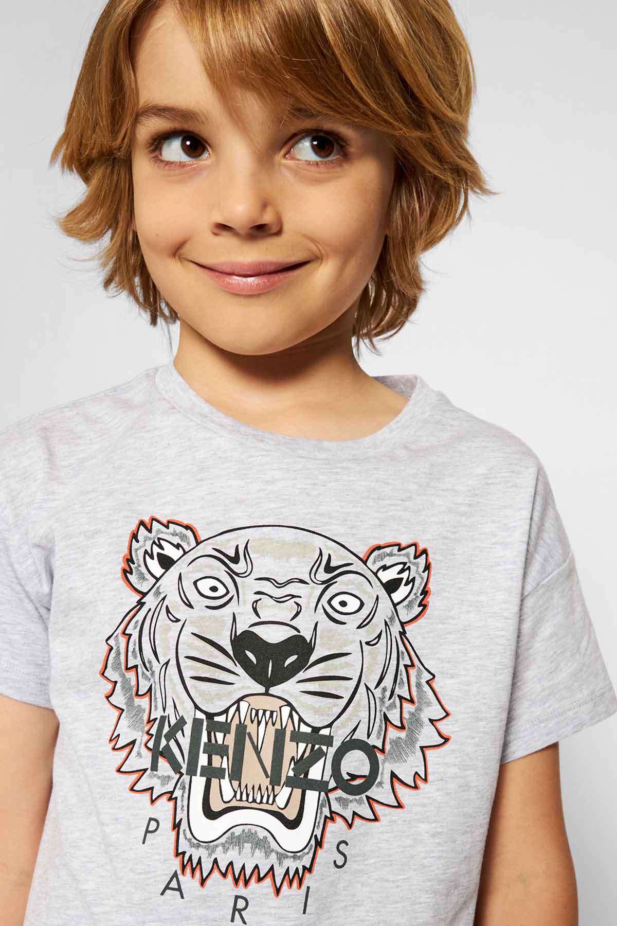 Kenzo Kids 8 Yaş Erkek Çocuk Kaplan Logolu T-shirt-Libas Trendy Fashion Store