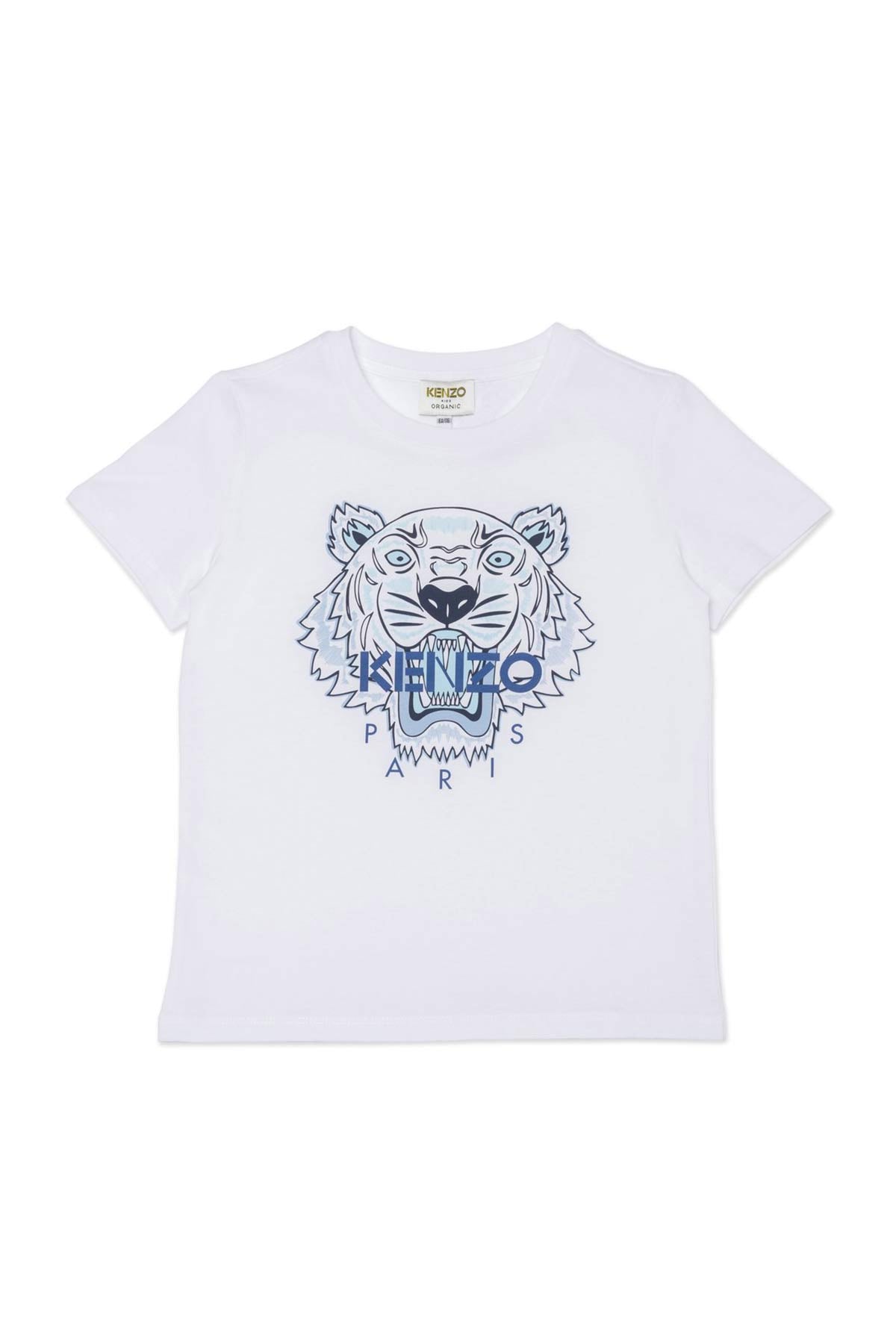 Kenzo Kids 2-6 Yaş Erkek Çocuk Kaplan Logolu T-shirt-Libas Trendy Fashion Store