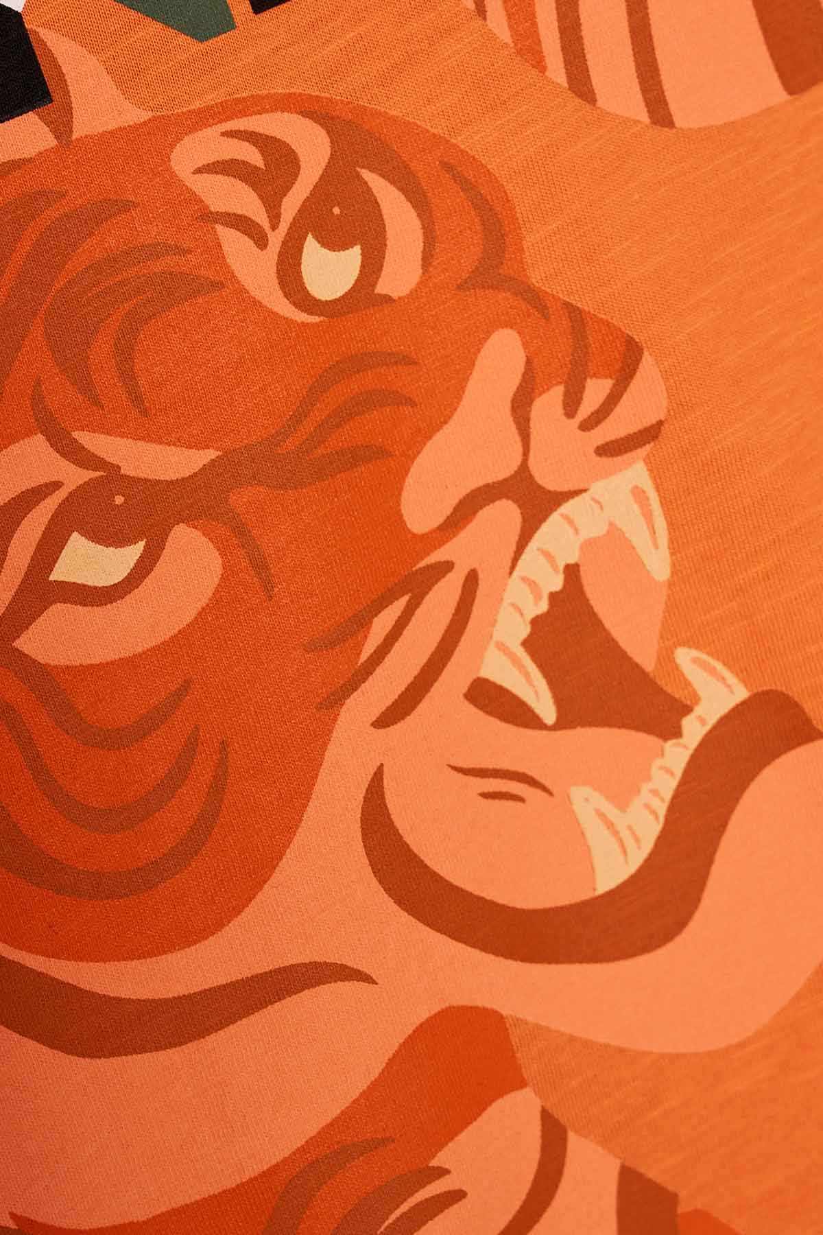 Kenzo Kids 3-6 Yaş Erkek Çocuk Logolu T-shirt-Libas Trendy Fashion Store