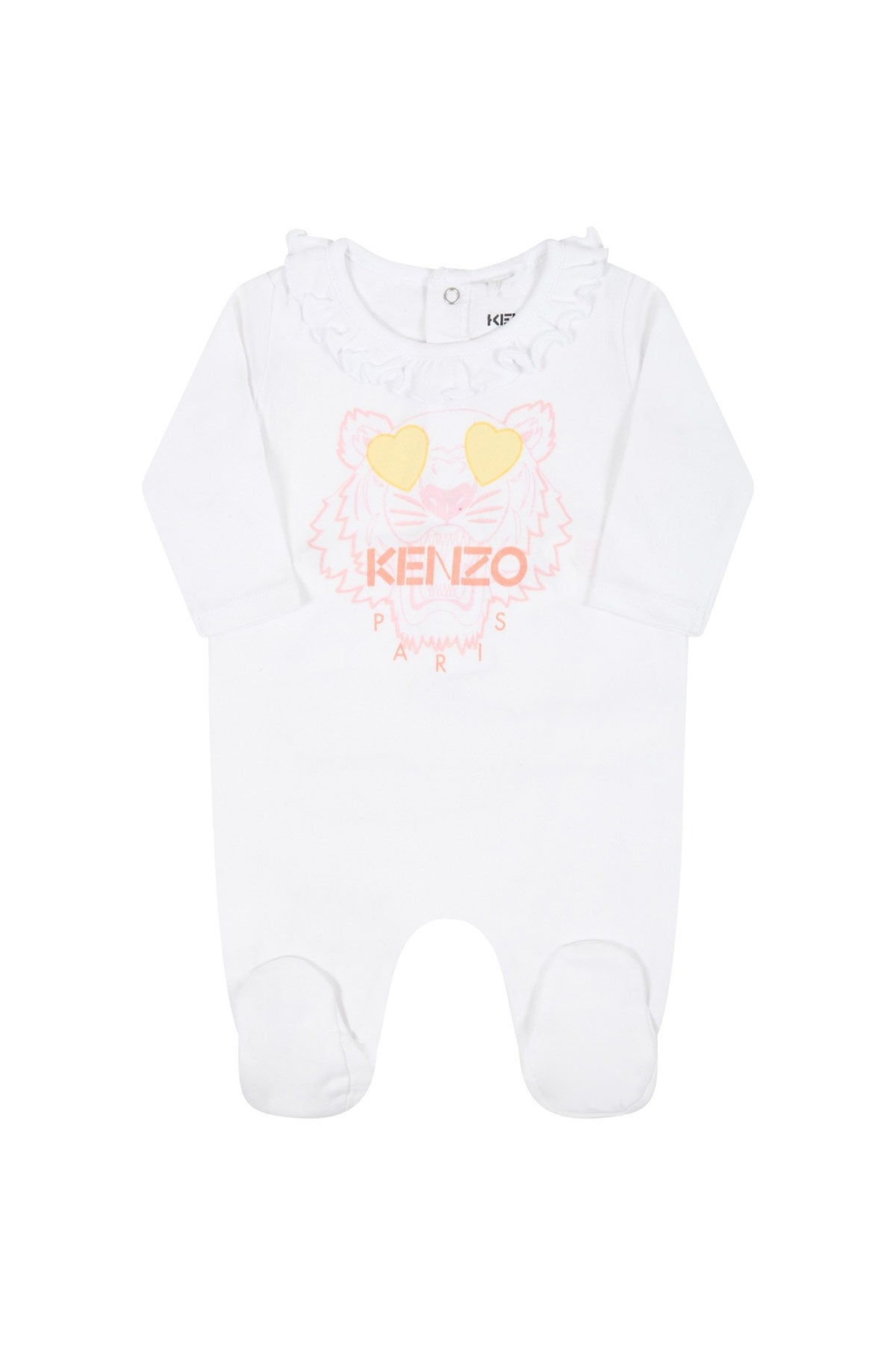 Kenzo Kids 6-9 Ay Kız Bebek Kaplan Logolu Tulum-Libas Trendy Fashion Store