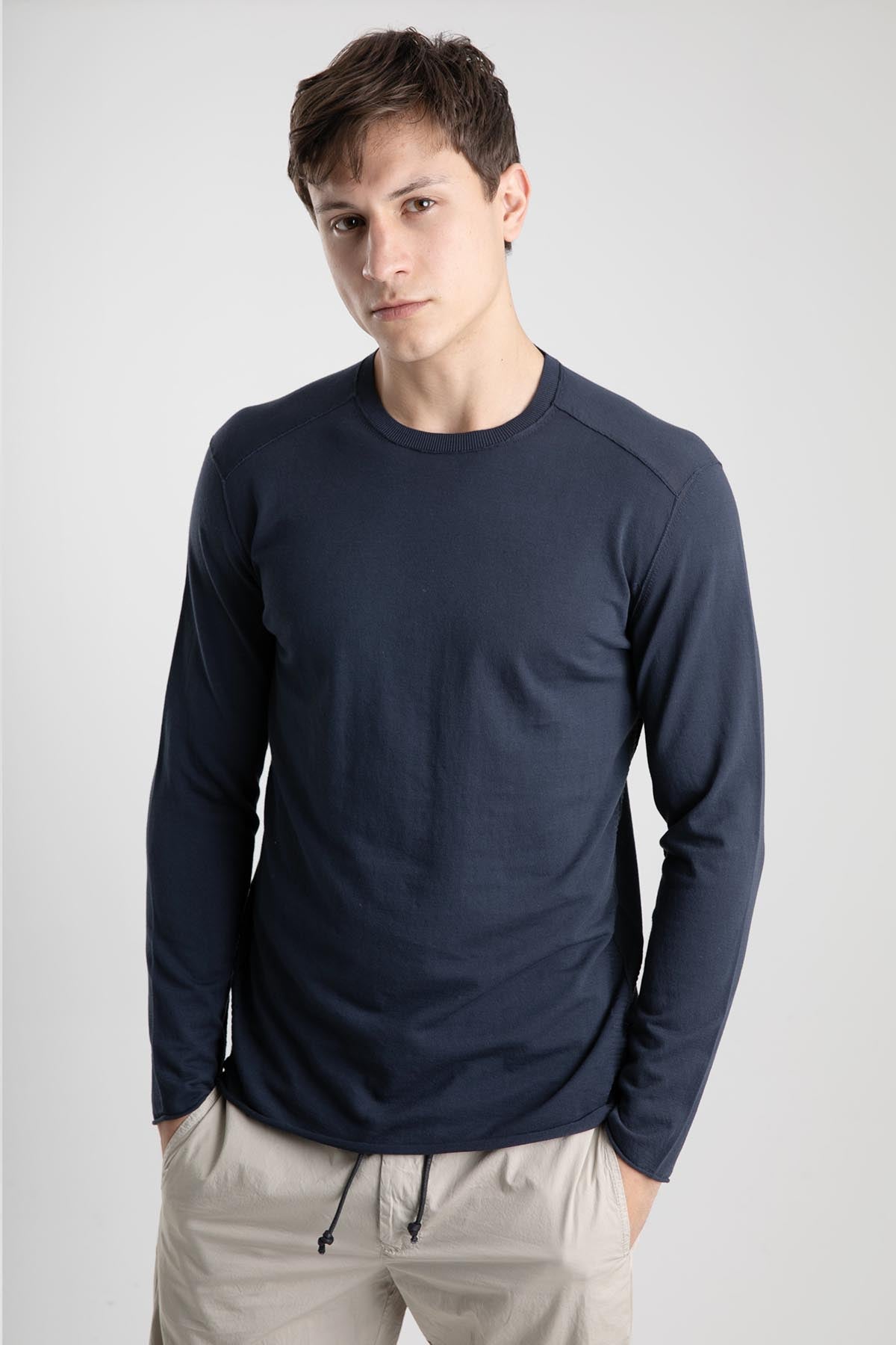 Transit Yuvarlak Yaka İnce Triko-Libas Trendy Fashion Store