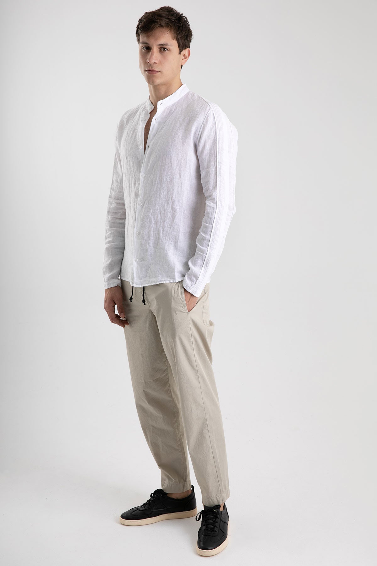 Transit Hakim Yaka Keten Gömlek-Libas Trendy Fashion Store