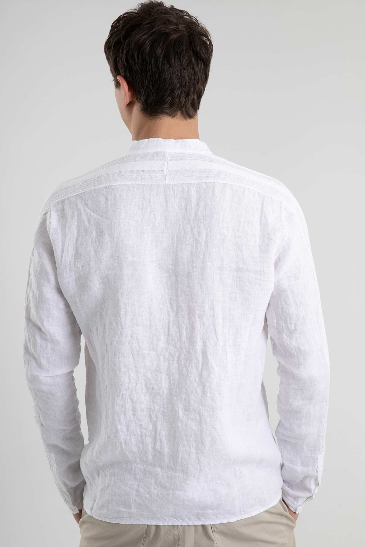 Transit Hakim Yaka Keten Gömlek-Libas Trendy Fashion Store