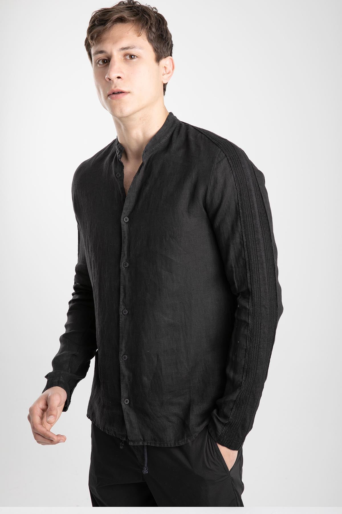 Transit Hakim Yaka Keten Gömlek-Libas Trendy Fashion Store