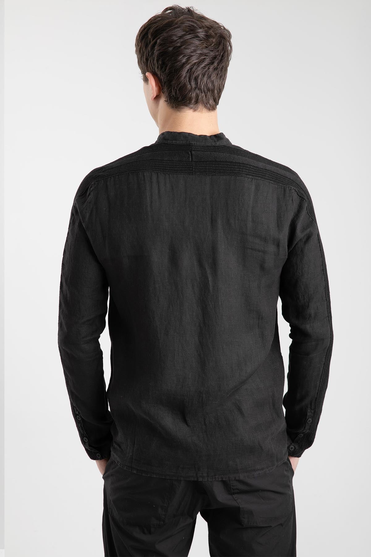 Transit Hakim Yaka Keten Gömlek-Libas Trendy Fashion Store