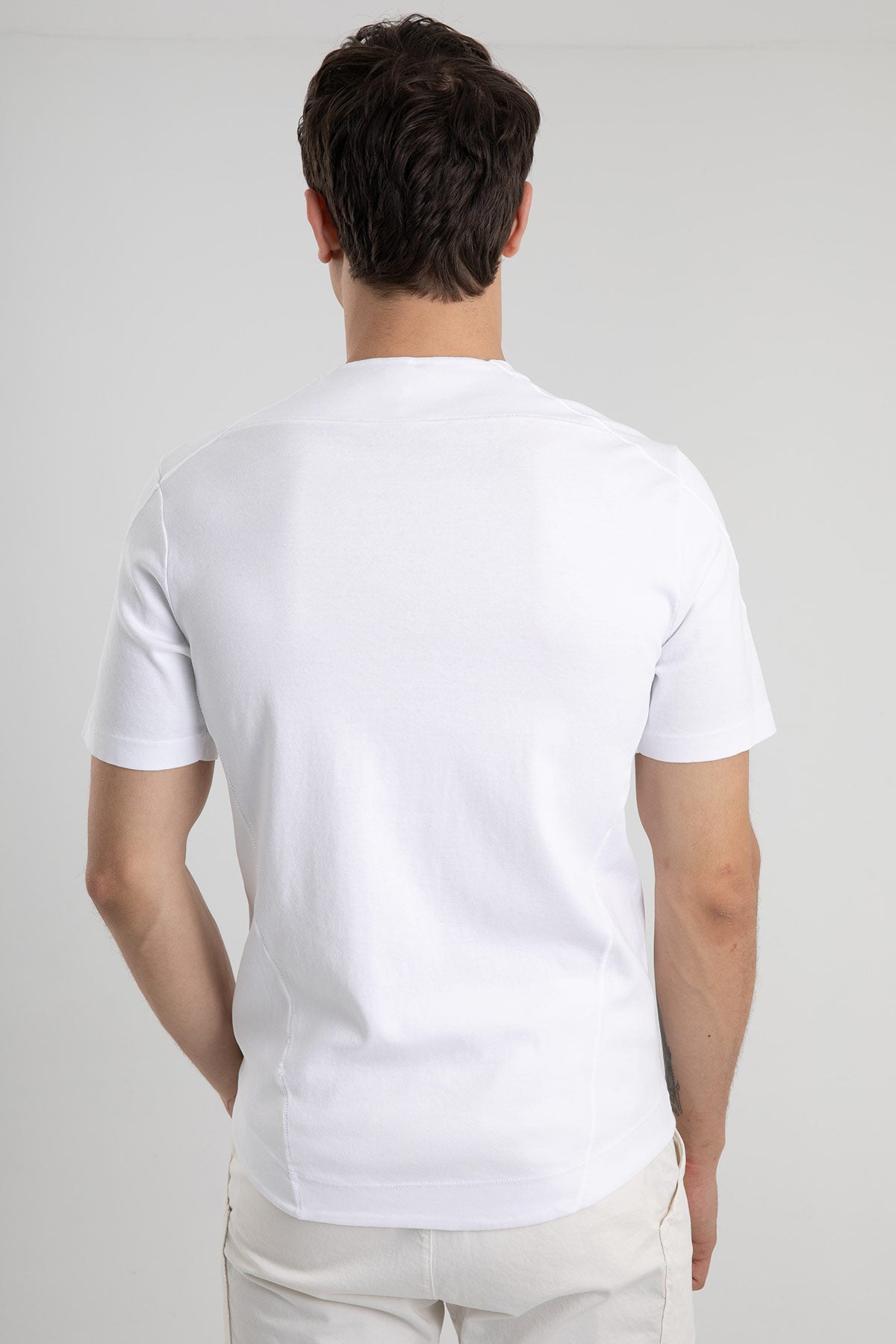 Transit Yuvarlak Yaka Kısa Kollu T-shirt-Libas Trendy Fashion Store