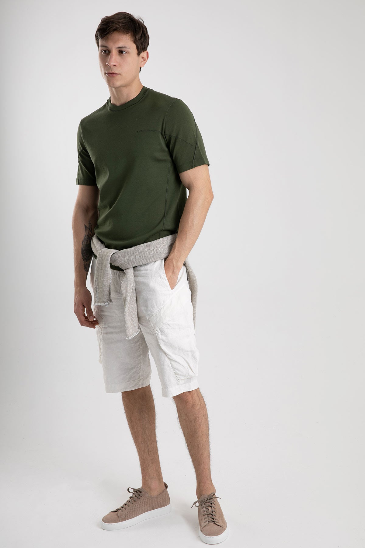 Transit Yuvarlak Yaka Kısa Kollu T-shirt-Libas Trendy Fashion Store