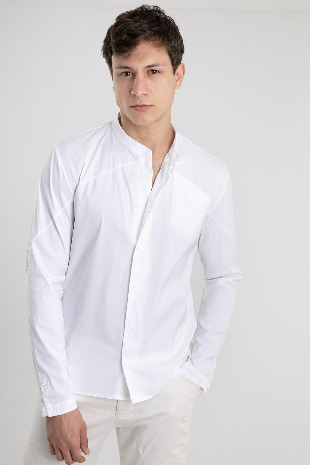 Transit Cep Detaylı Hakim Yaka Gömlek-Libas Trendy Fashion Store