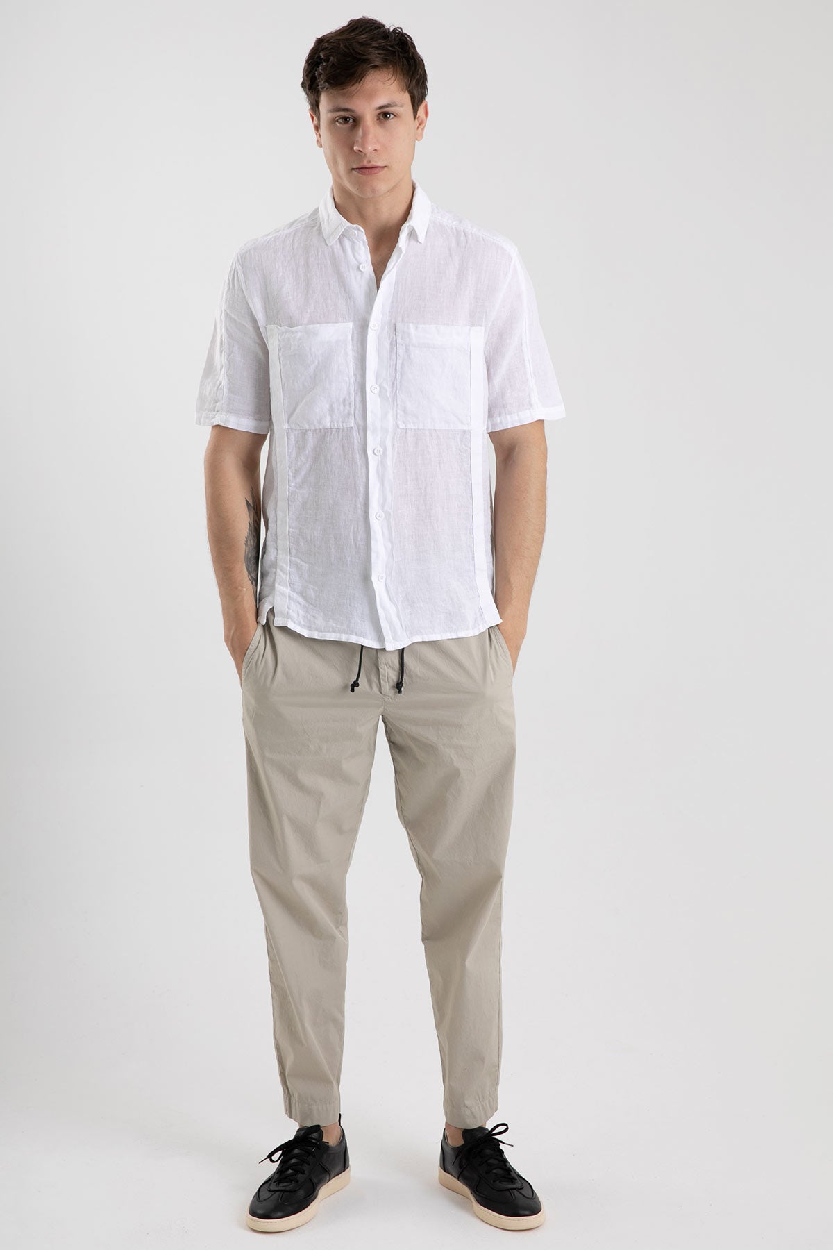 Transit Belden Bağcıklı Rahat Kesim Pantolon-Libas Trendy Fashion Store