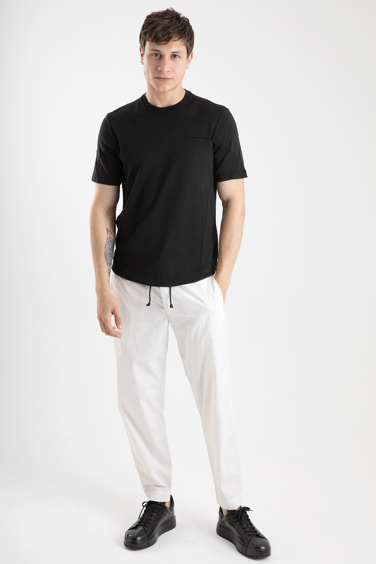 Transit Belden Bağcıklı Rahat Kesim Pantolon-Libas Trendy Fashion Store