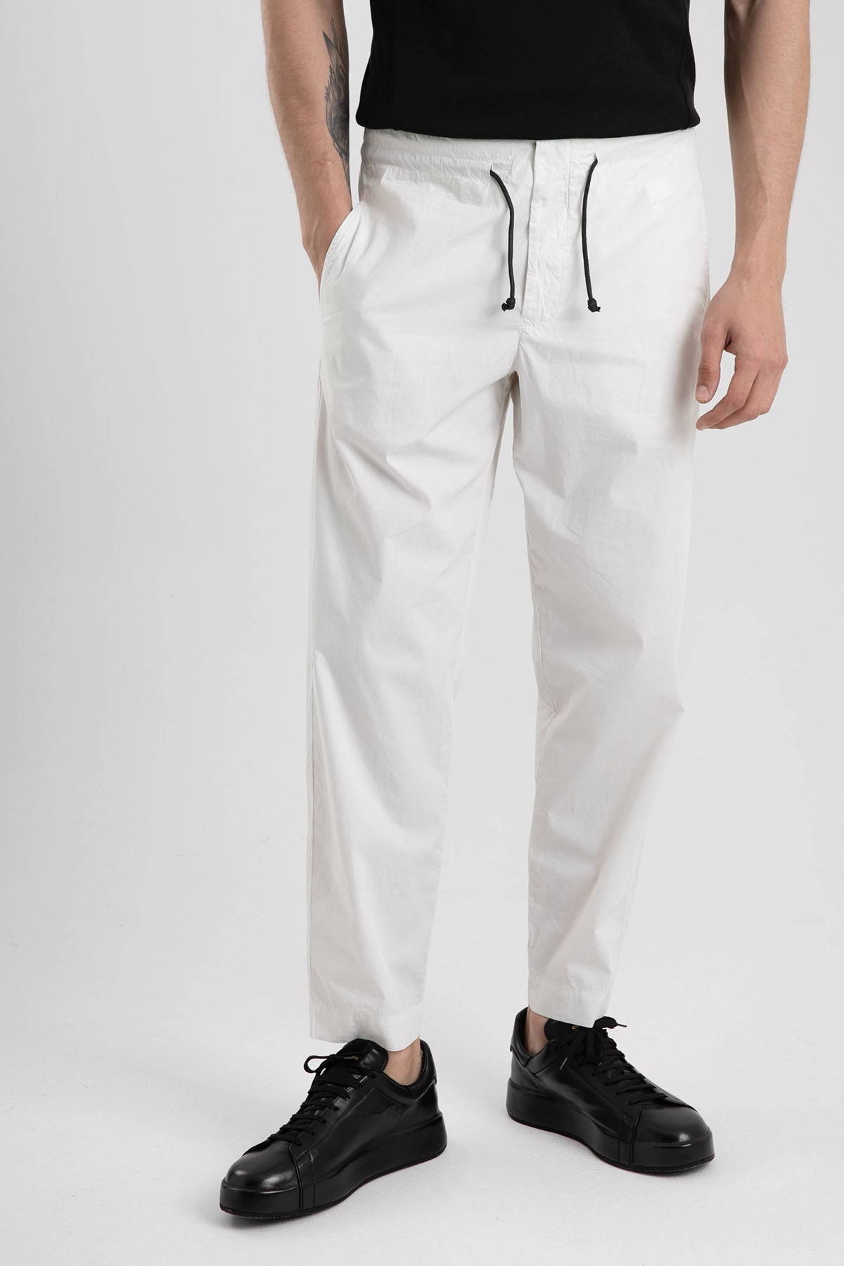 Transit Belden Bağcıklı Rahat Kesim Pantolon-Libas Trendy Fashion Store