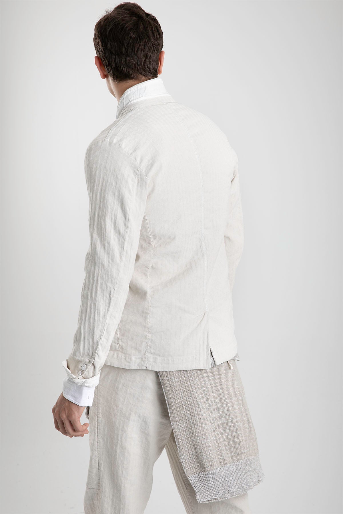 Transit Keten Karışımlı Kruvaze Ceket-Libas Trendy Fashion Store