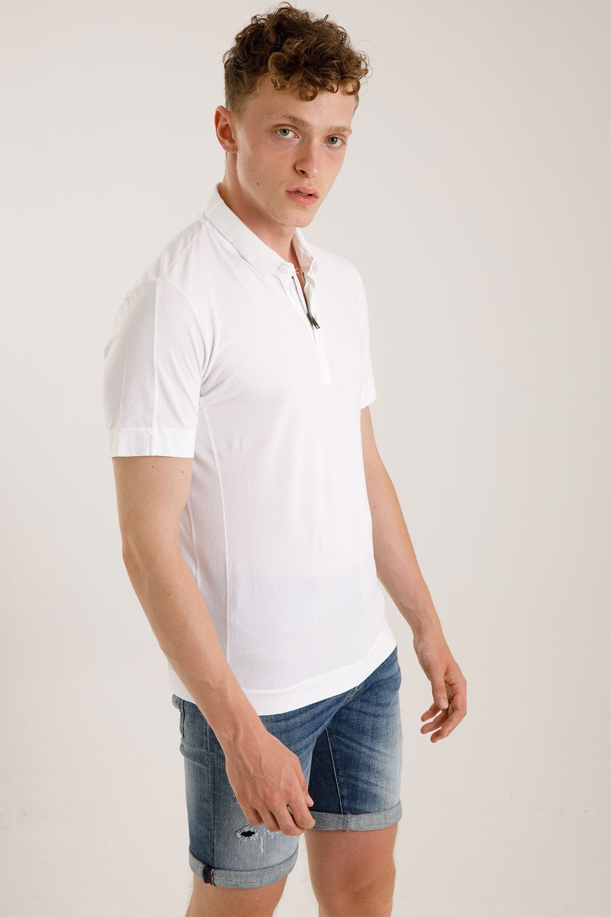 Transit Polo Yaka Fermuarlı T-shirt-Libas Trendy Fashion Store