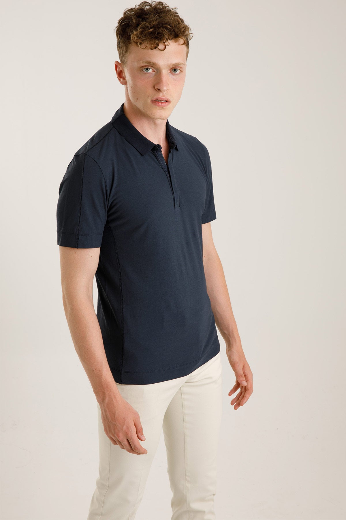 Transit Polo Yaka Fermuarlı T-shirt-Libas Trendy Fashion Store