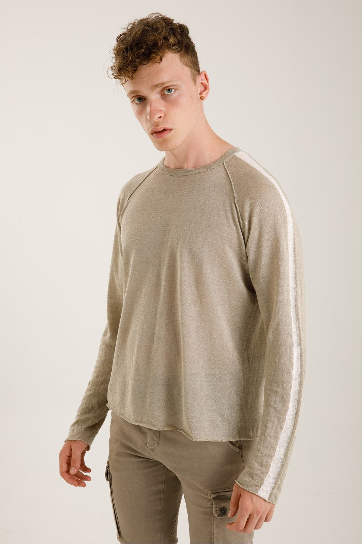 Transit Yuvarlak Yaka Keten Triko-Libas Trendy Fashion Store