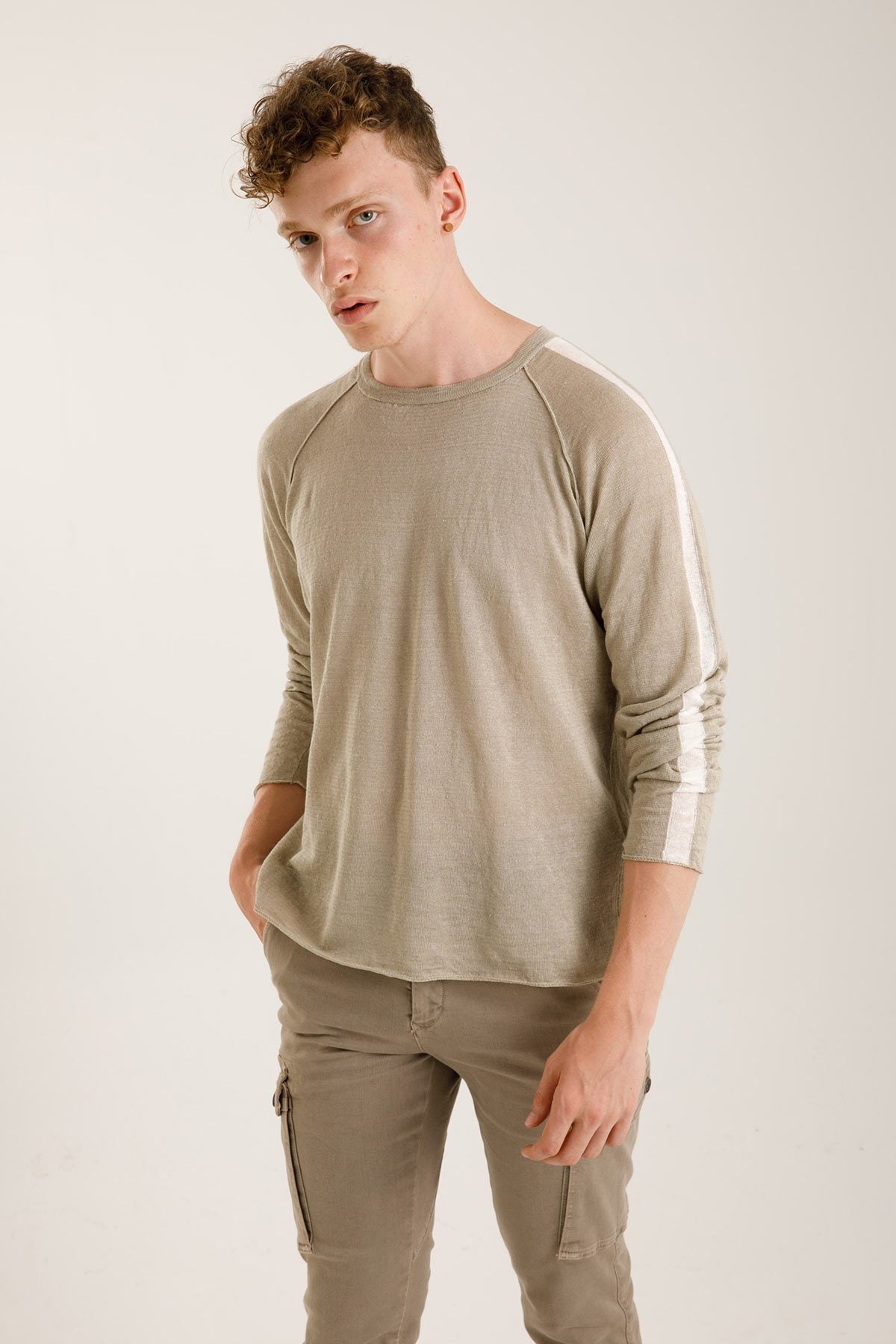 Transit Yuvarlak Yaka Keten Triko-Libas Trendy Fashion Store