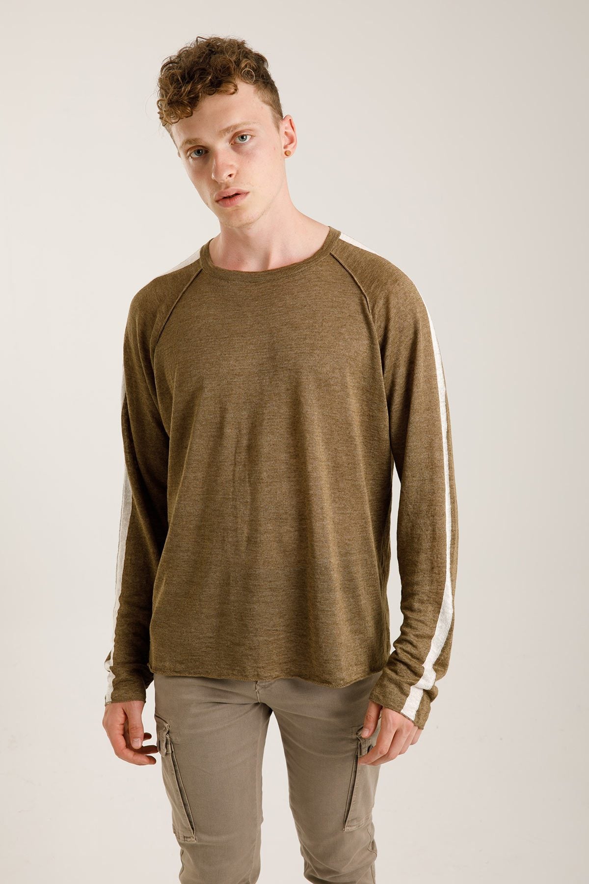 Transit Yuvarlak Yaka Keten Triko-Libas Trendy Fashion Store